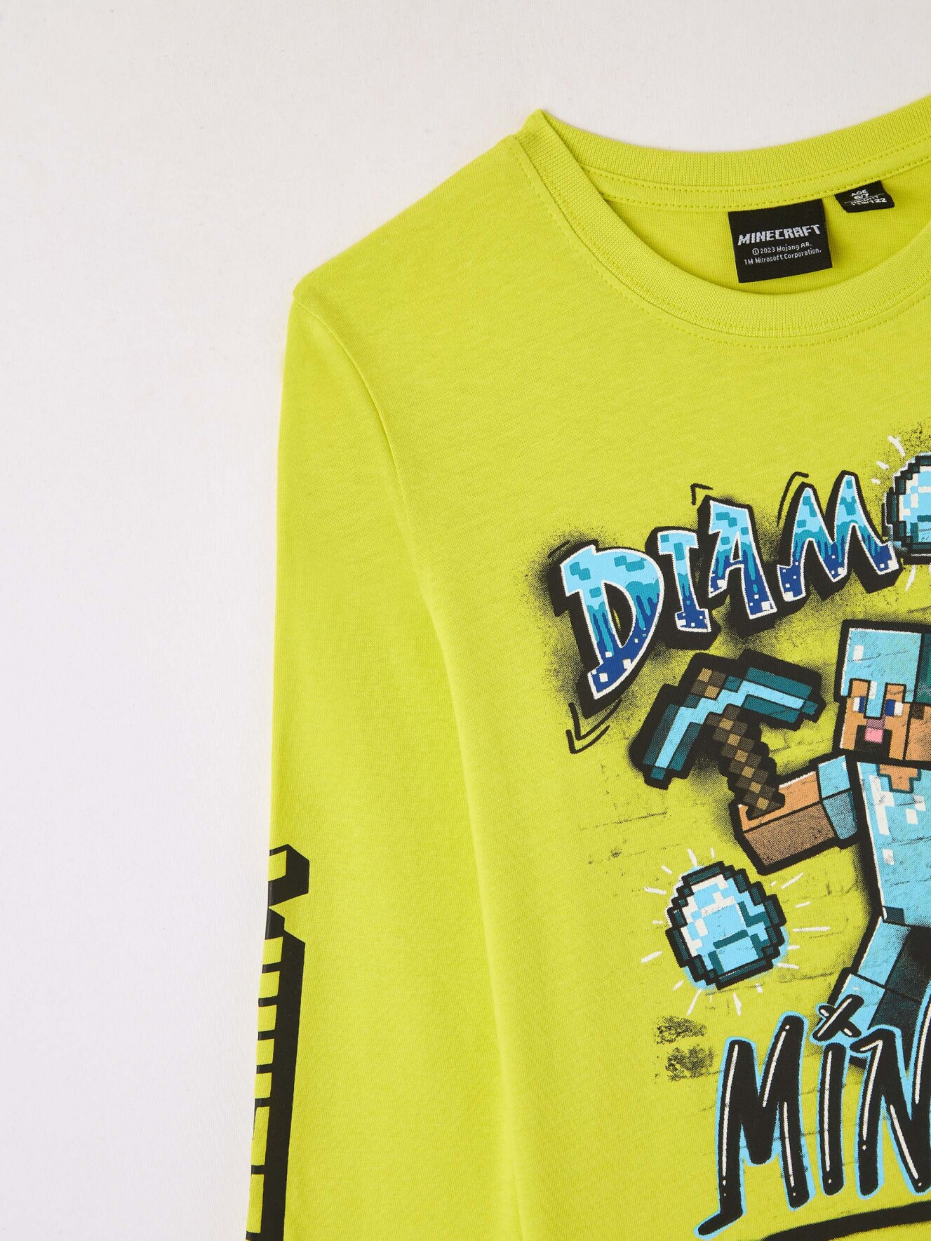 T shirt girocollo stampa Minecraft Giallo limone Acquista Online Terranova