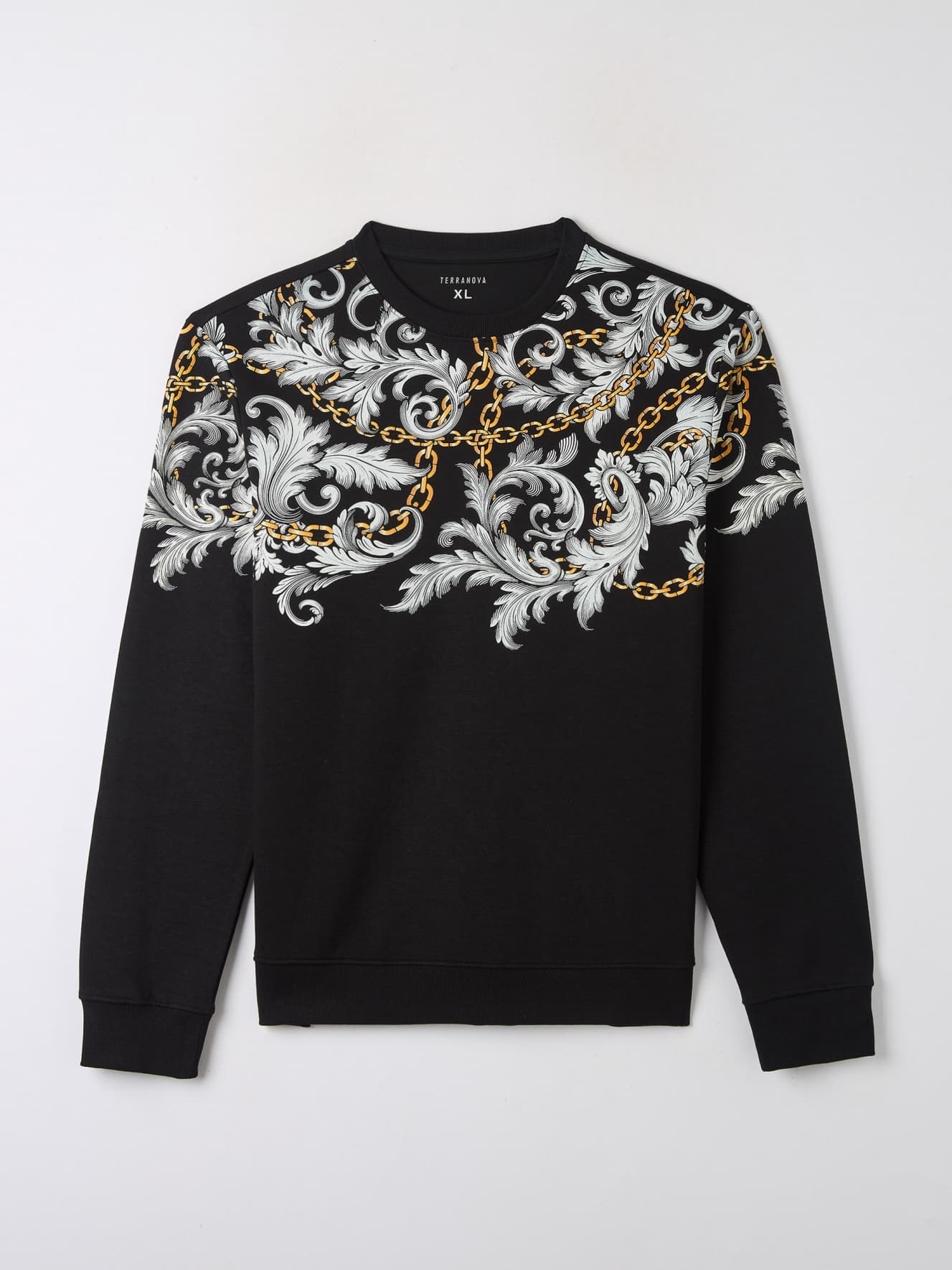 Baroque print sweatshirt discount