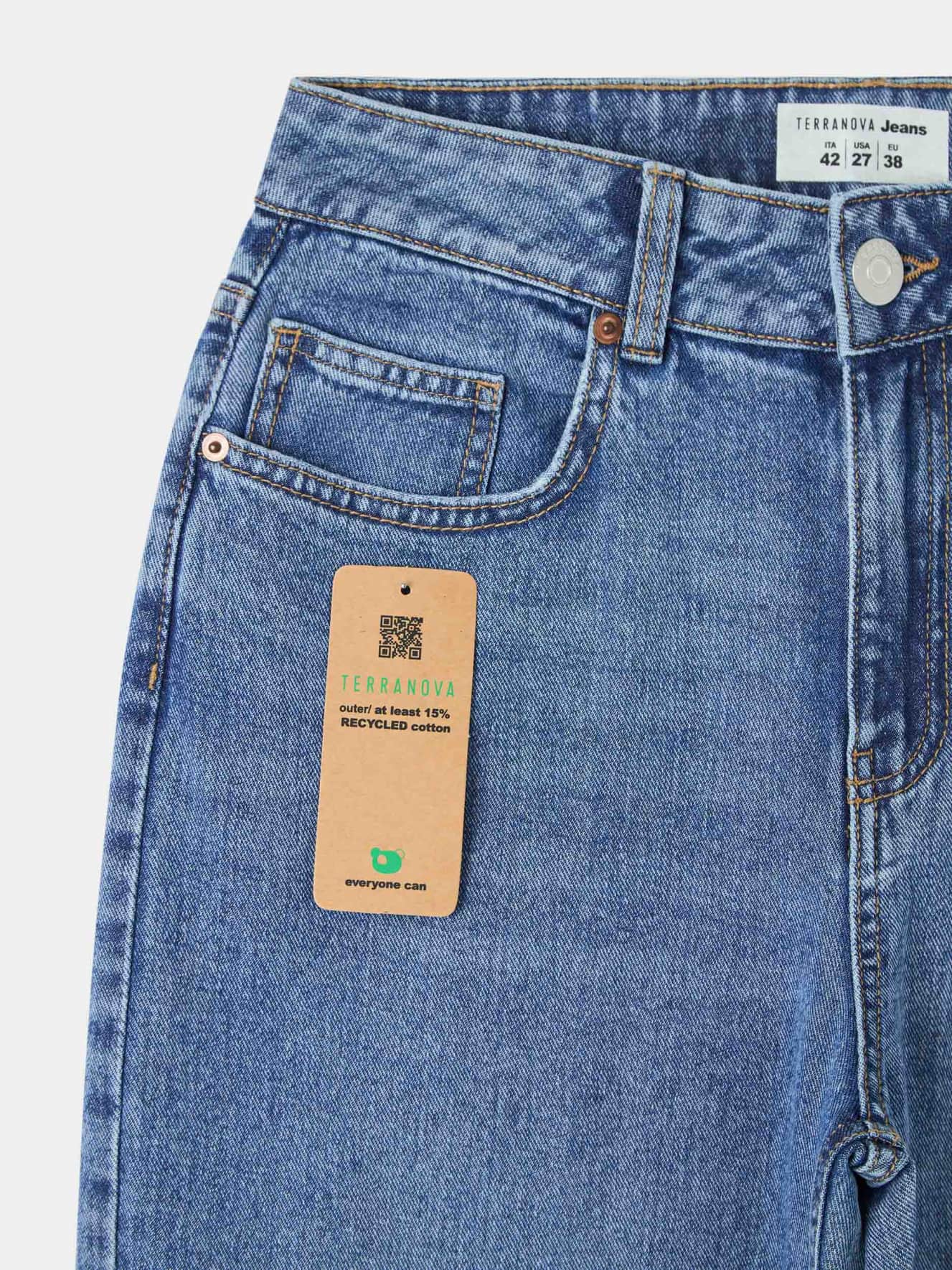 Pantalone Jeans Lungo Donna Terranova