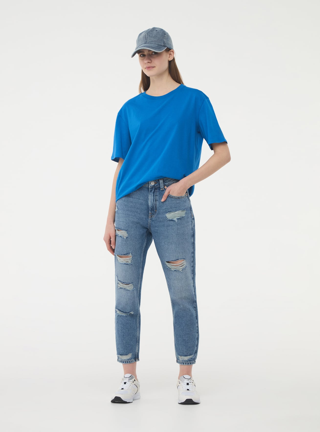 Pantalone Jeans Lungo Donna Terranova
