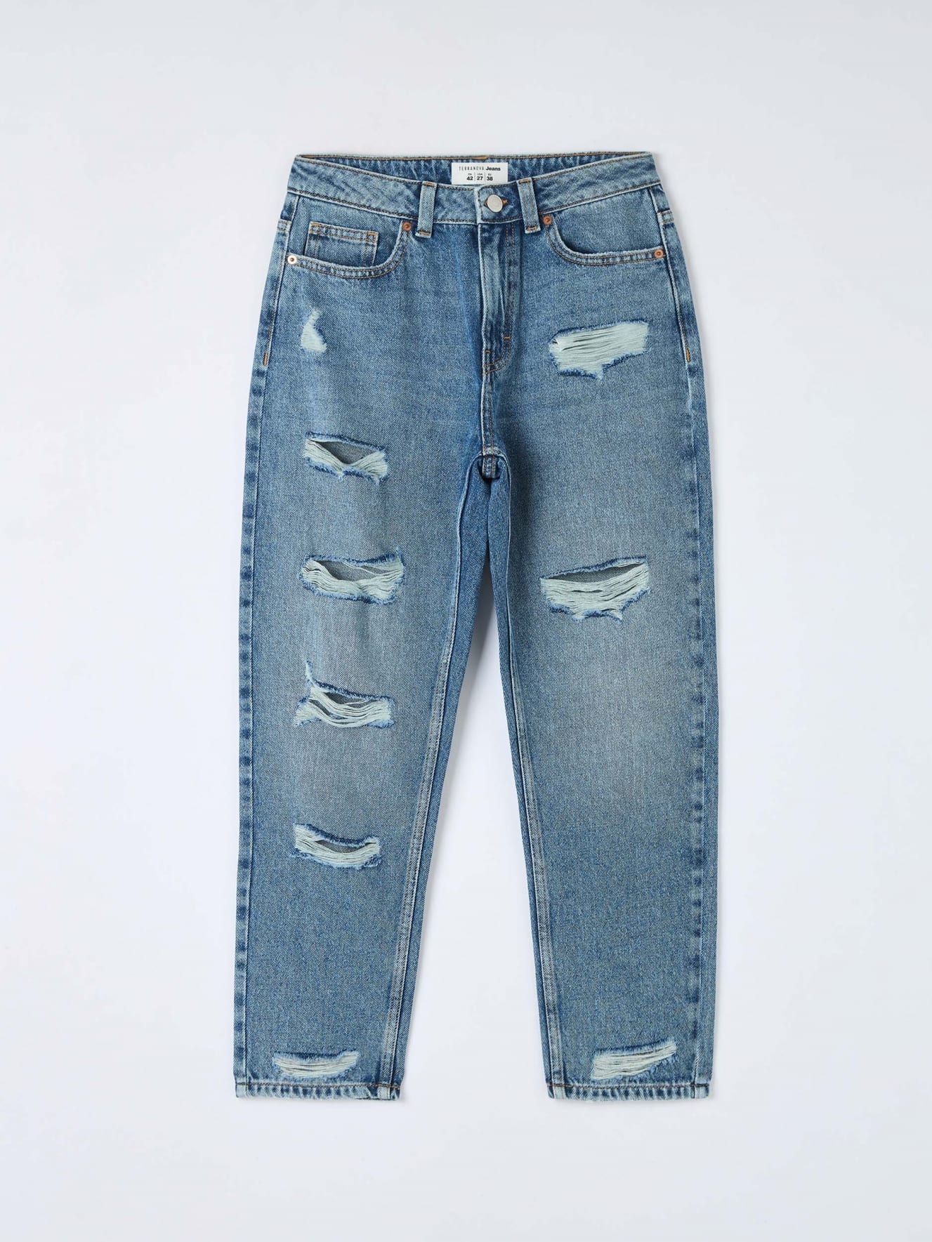 Pantalone Jeans Lungo Donna Terranova