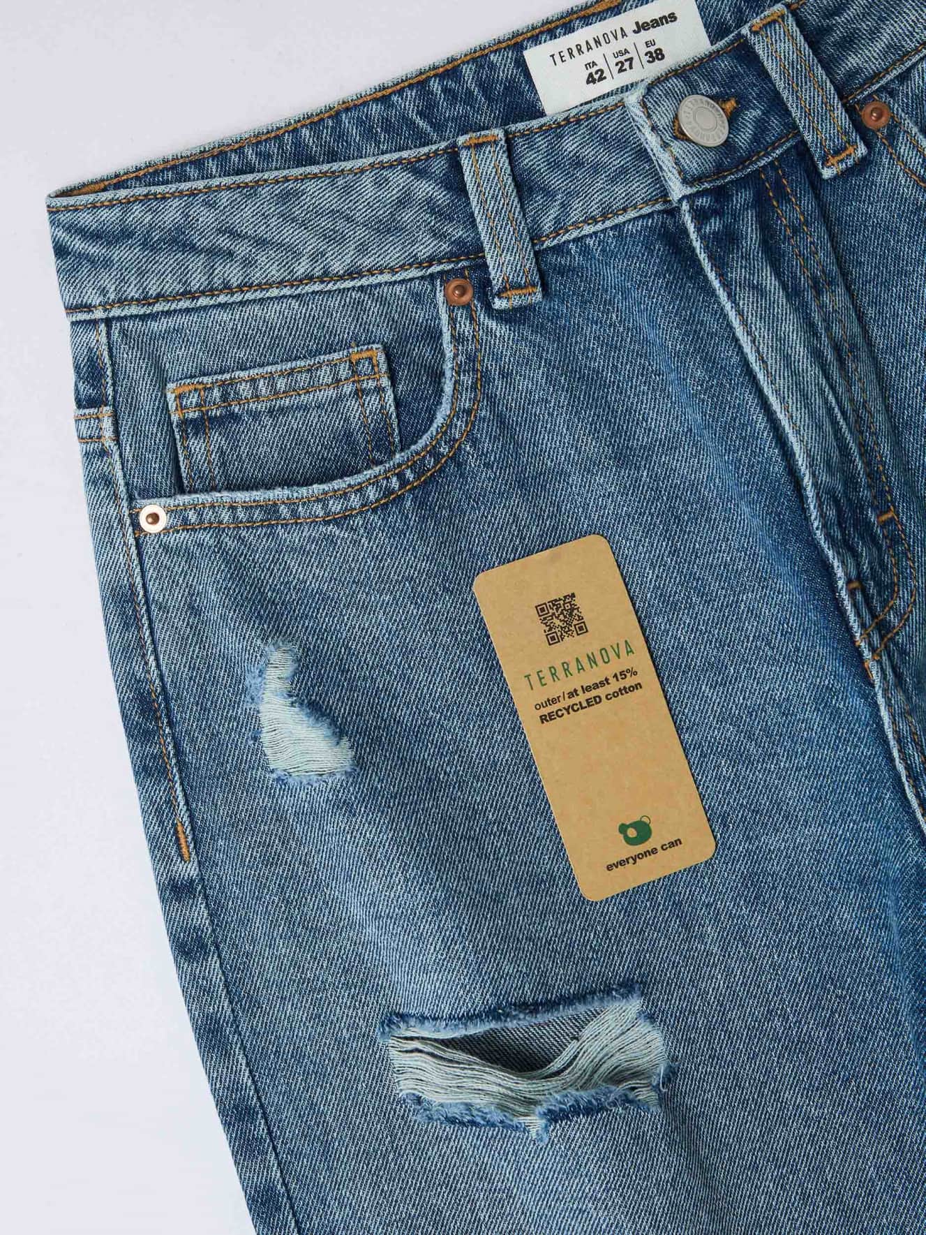 Pantalone Jeans Lungo Donna Terranova