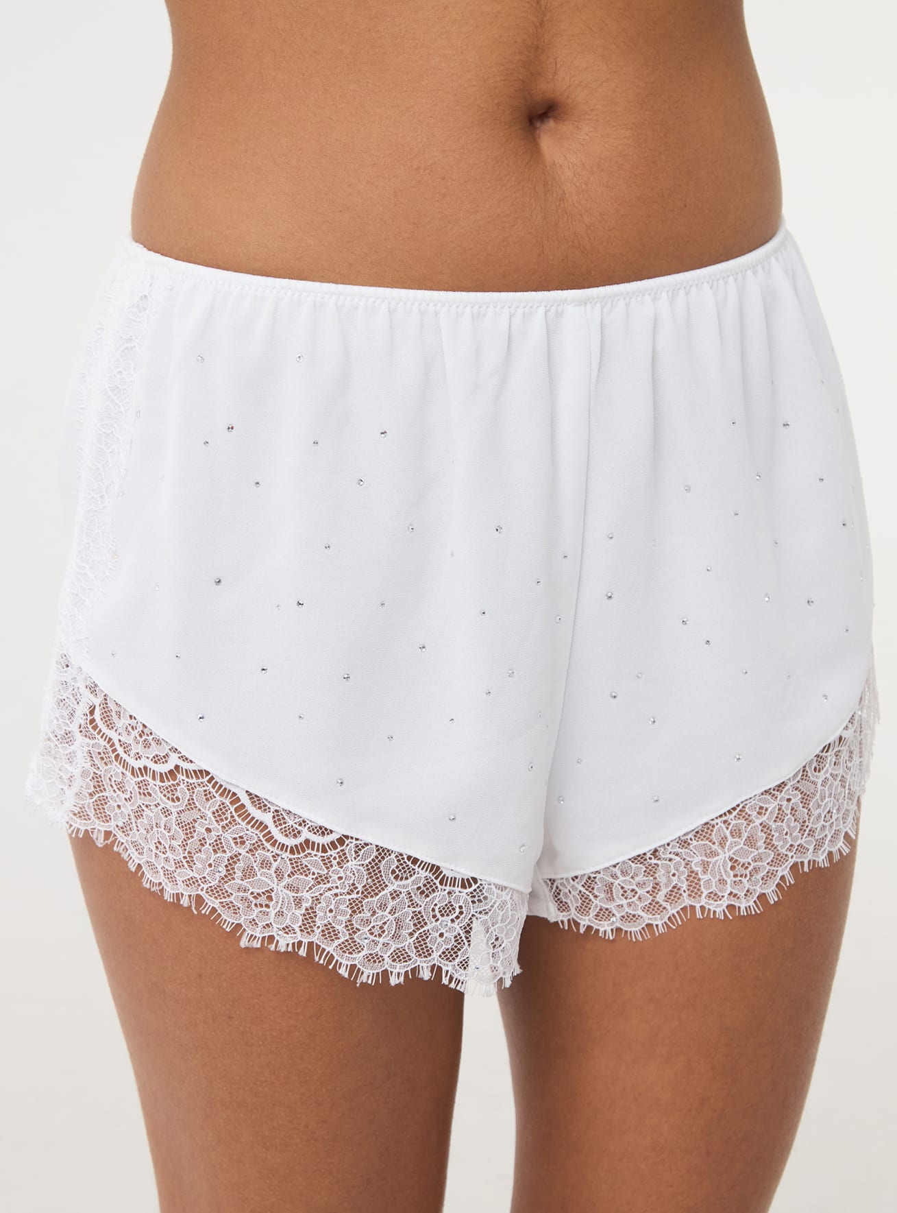 Shorts pigiama con strass