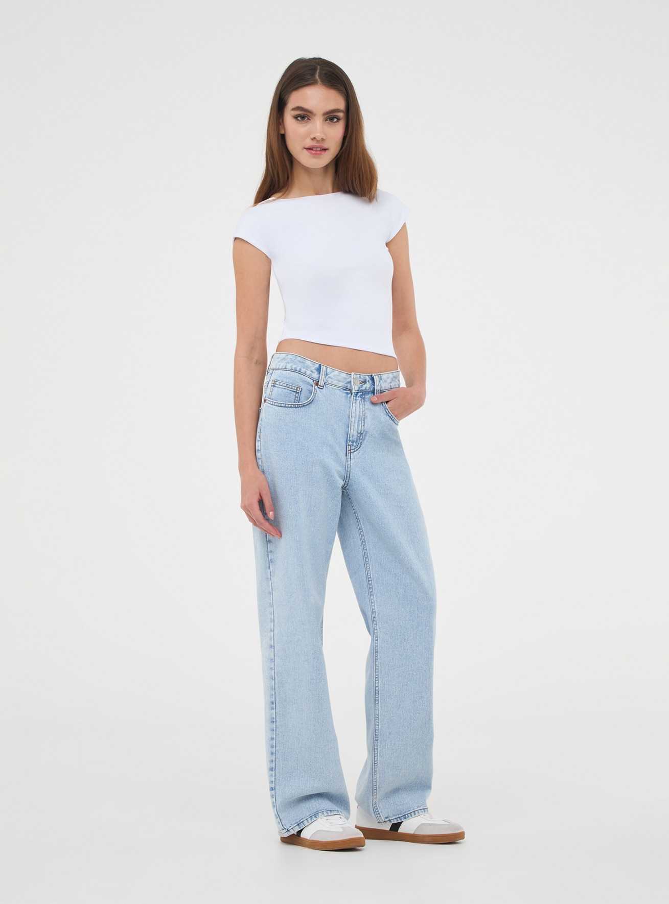 Pantalone Jeans Lungo Donna Terranova