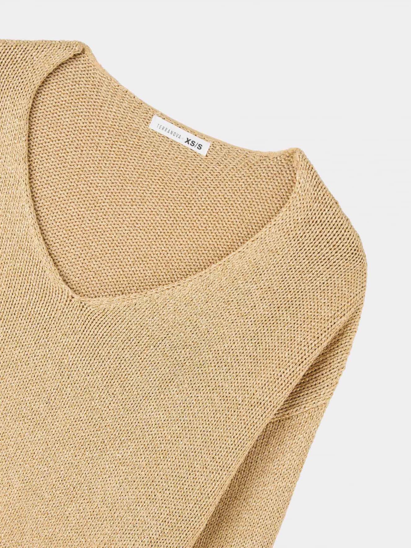 Maglia lurex oro deals