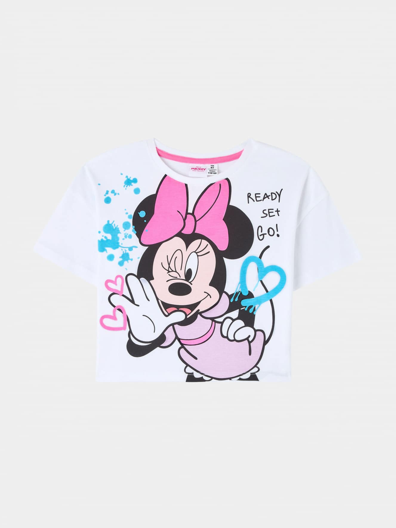 T-shirt crop stampa Minnie®