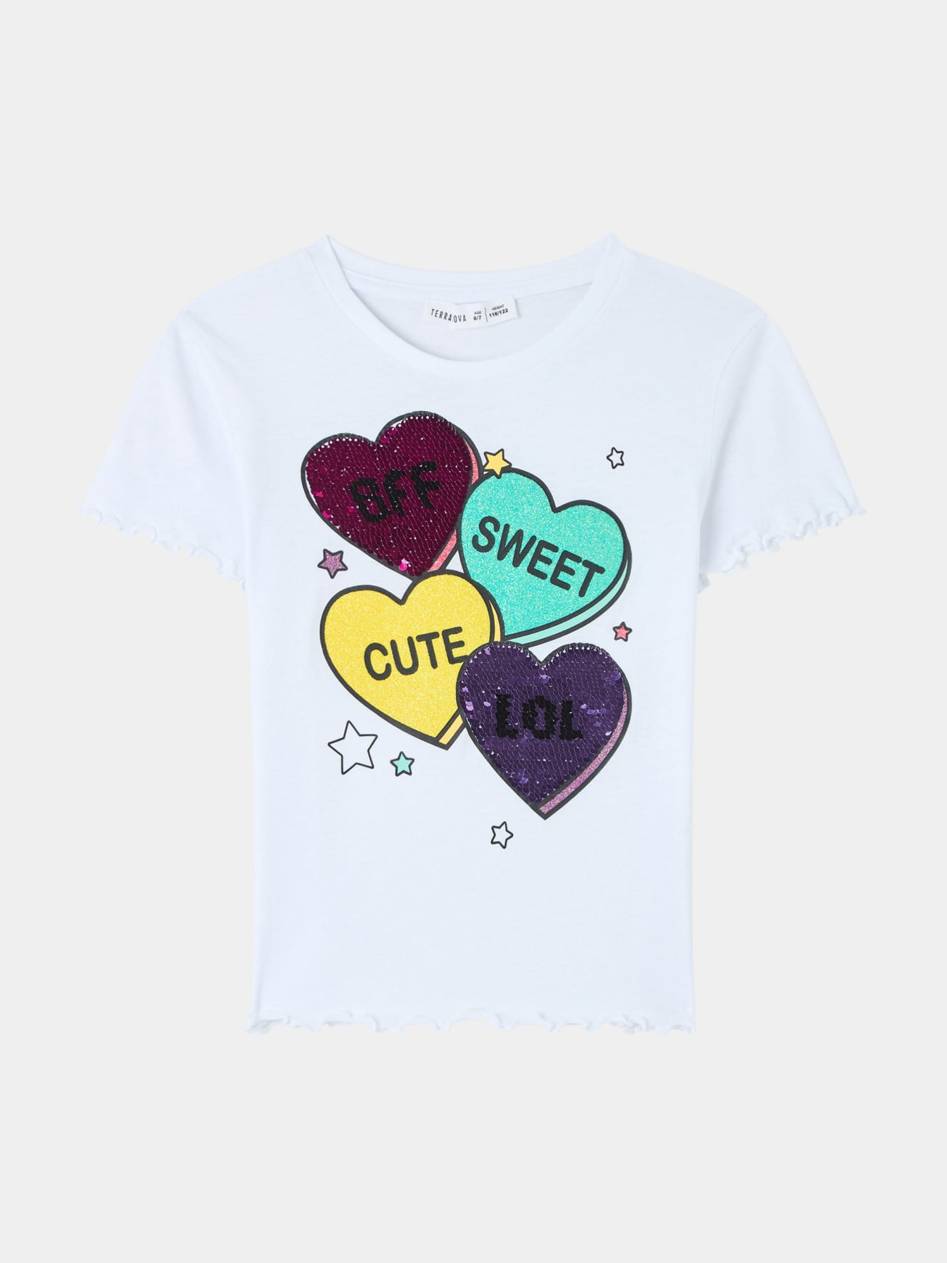 T-shirt stampe paillettes