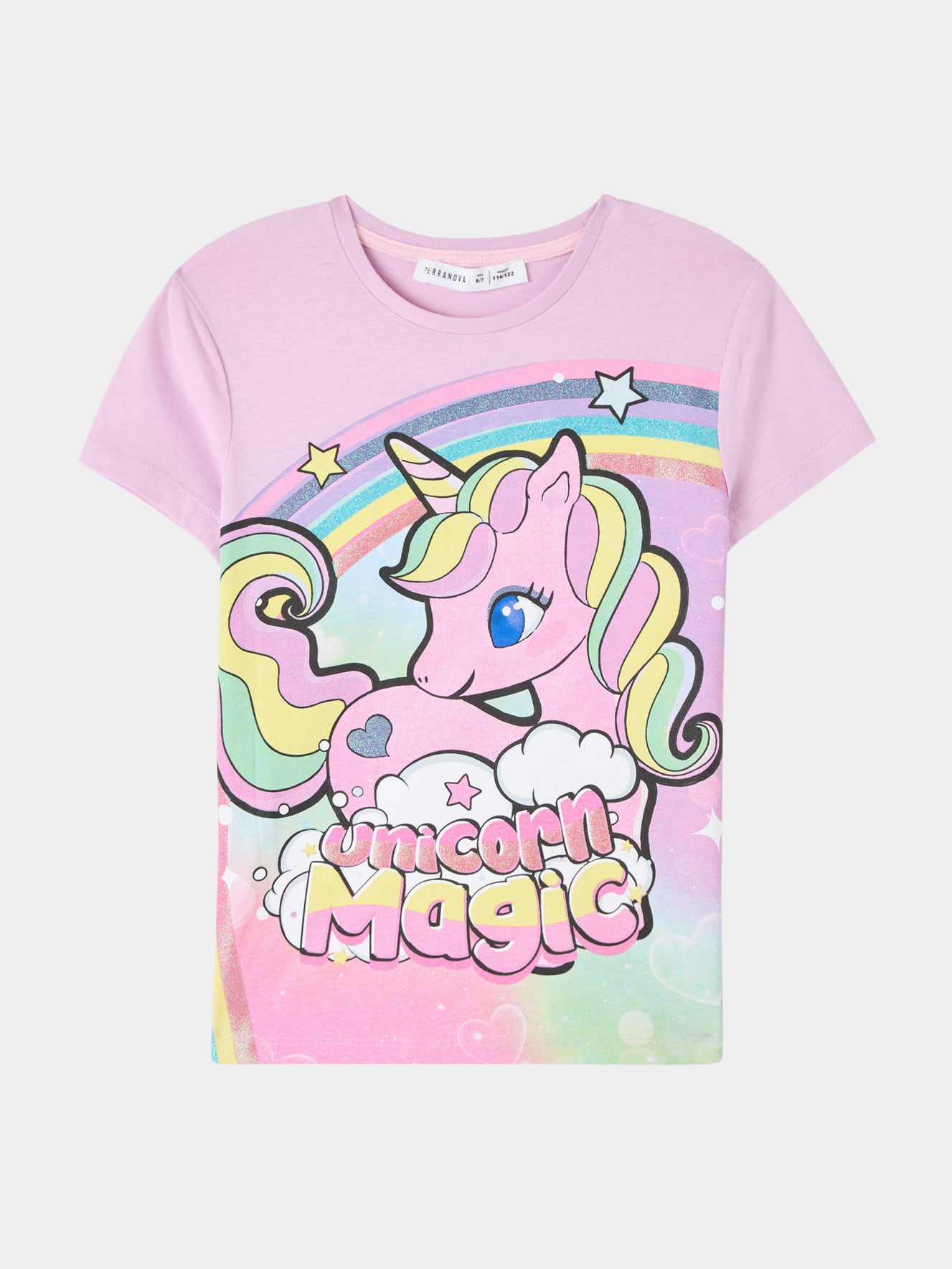 T-shirt stampa unicorno