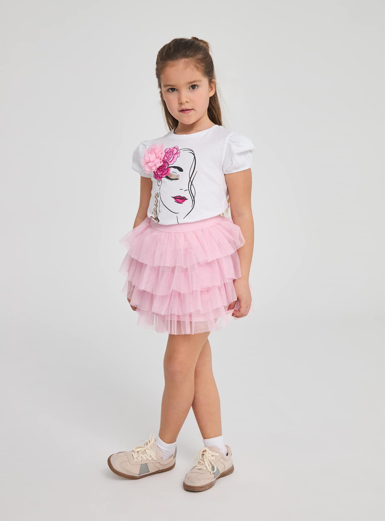 Jupon fille à volants en tulle shop