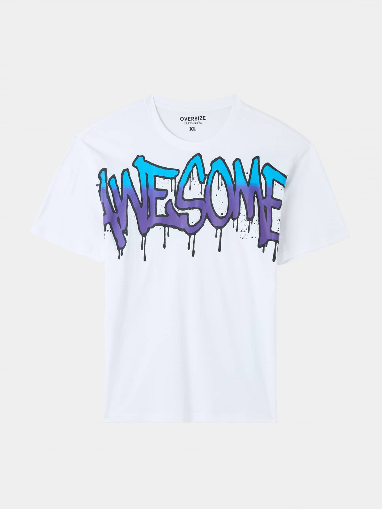 【正規品】 graffiti with T-shirt Oversized white Optical print Buy - トップス