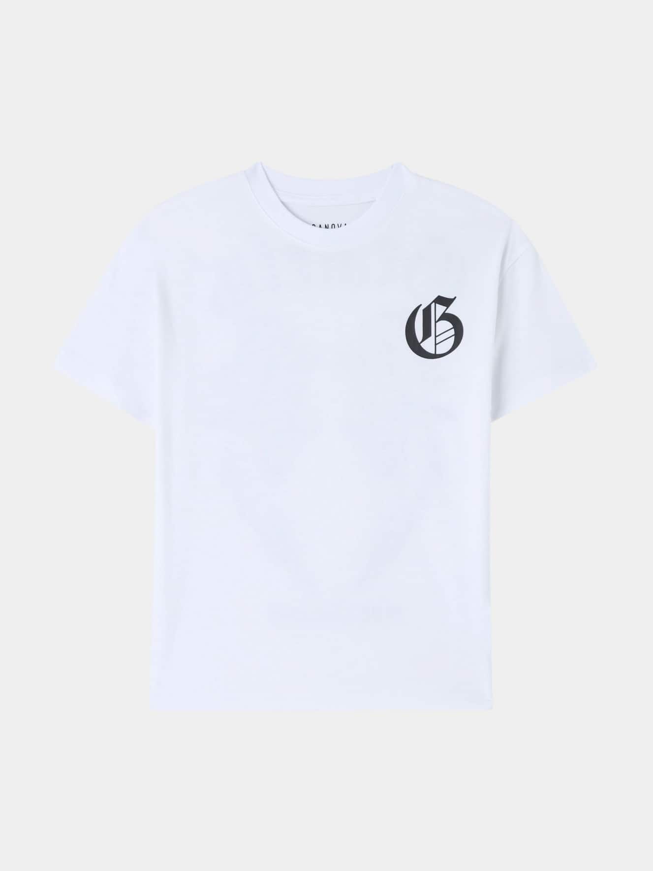 T-shirt stampa ali retro