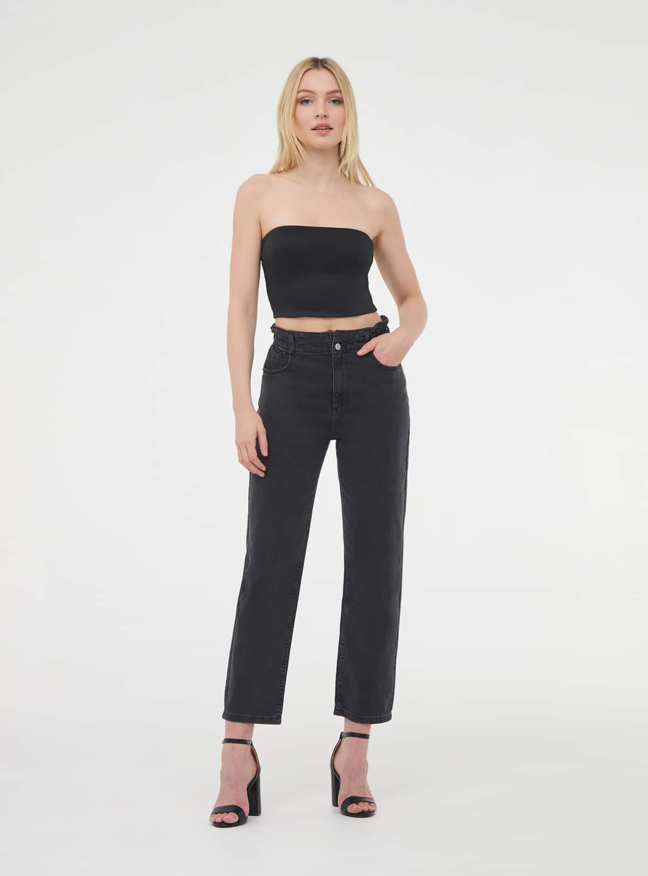 Pantalone Jeans Lungo Dámské Terranova