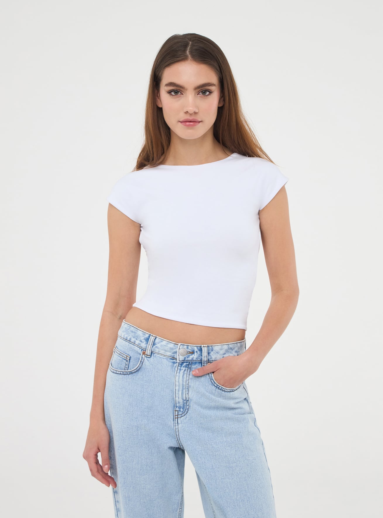 Terranova maglia bianca new arrivals