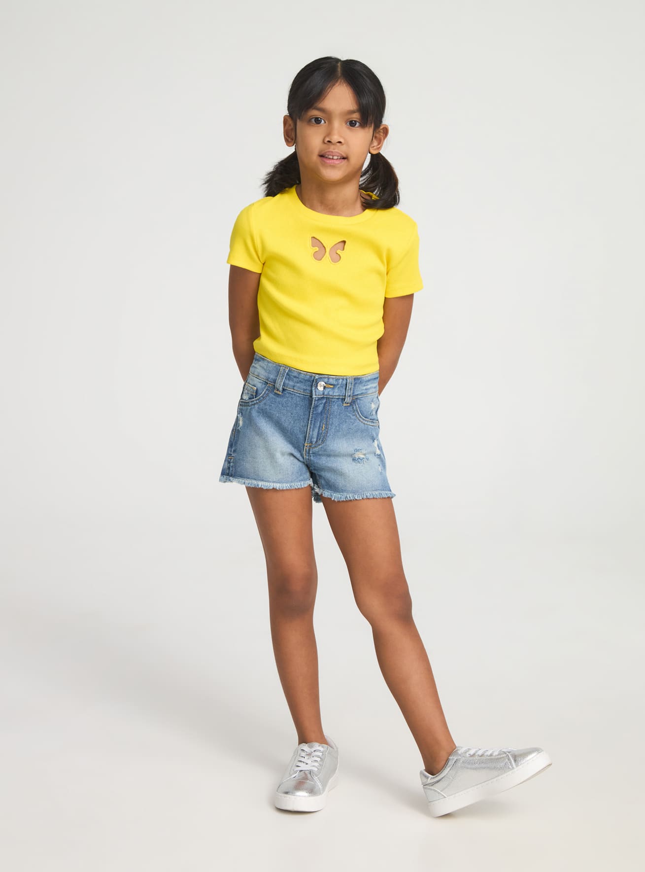 Jeans cortos Niña Terranova