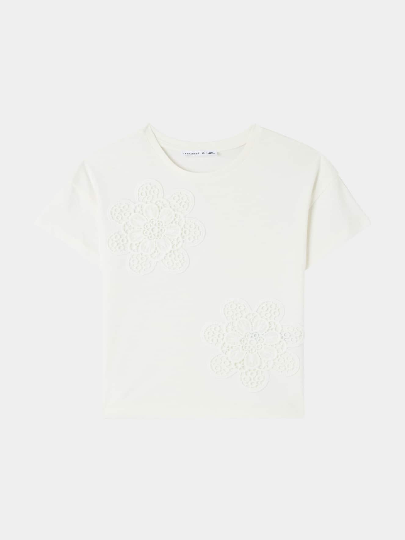 T-shirt applicazioni macramè