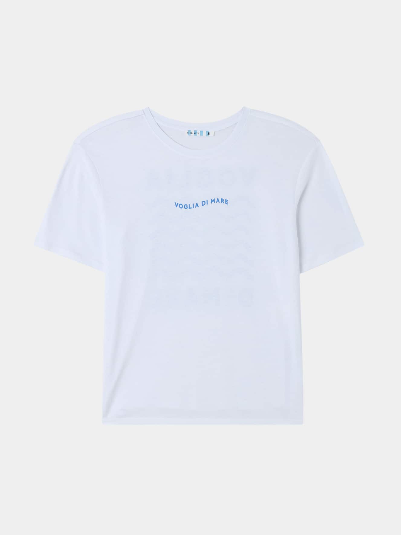 T-shirt oversize scritta fronte/retro
