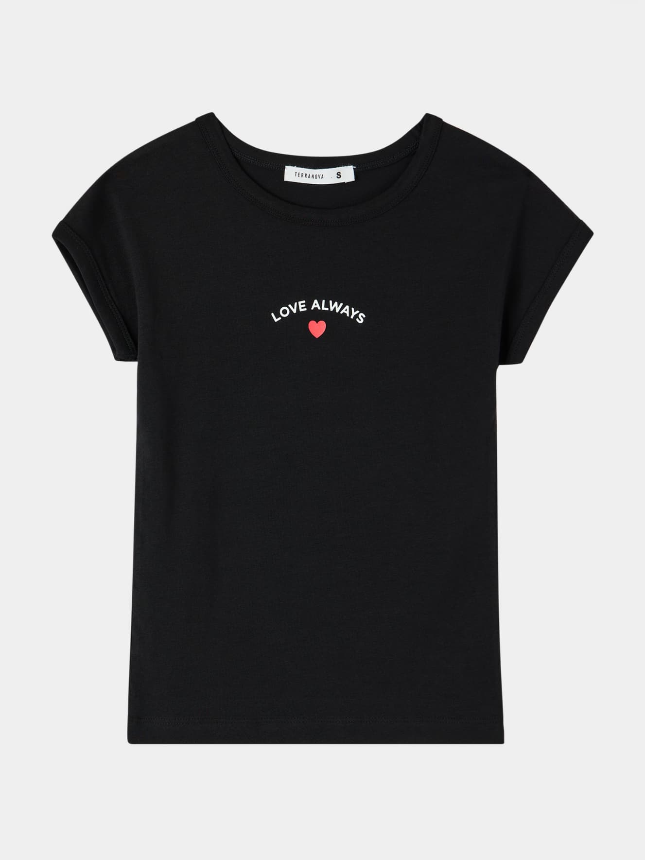 T-shirt scritta e cuore