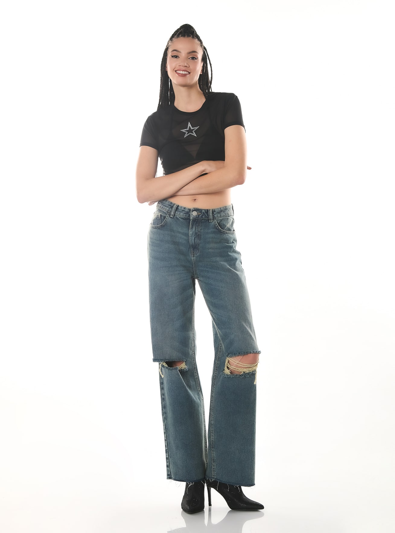 Long pants jeans Woman Terranova