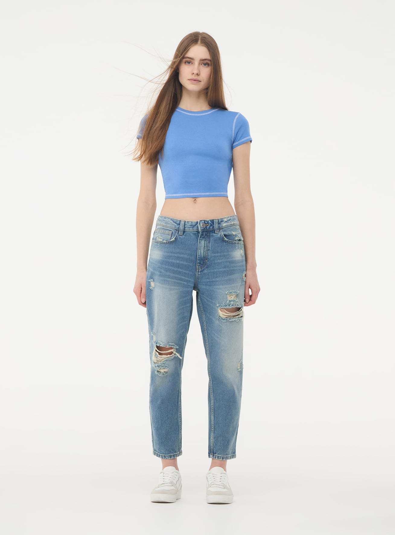 Long pants jeans Woman Terranova