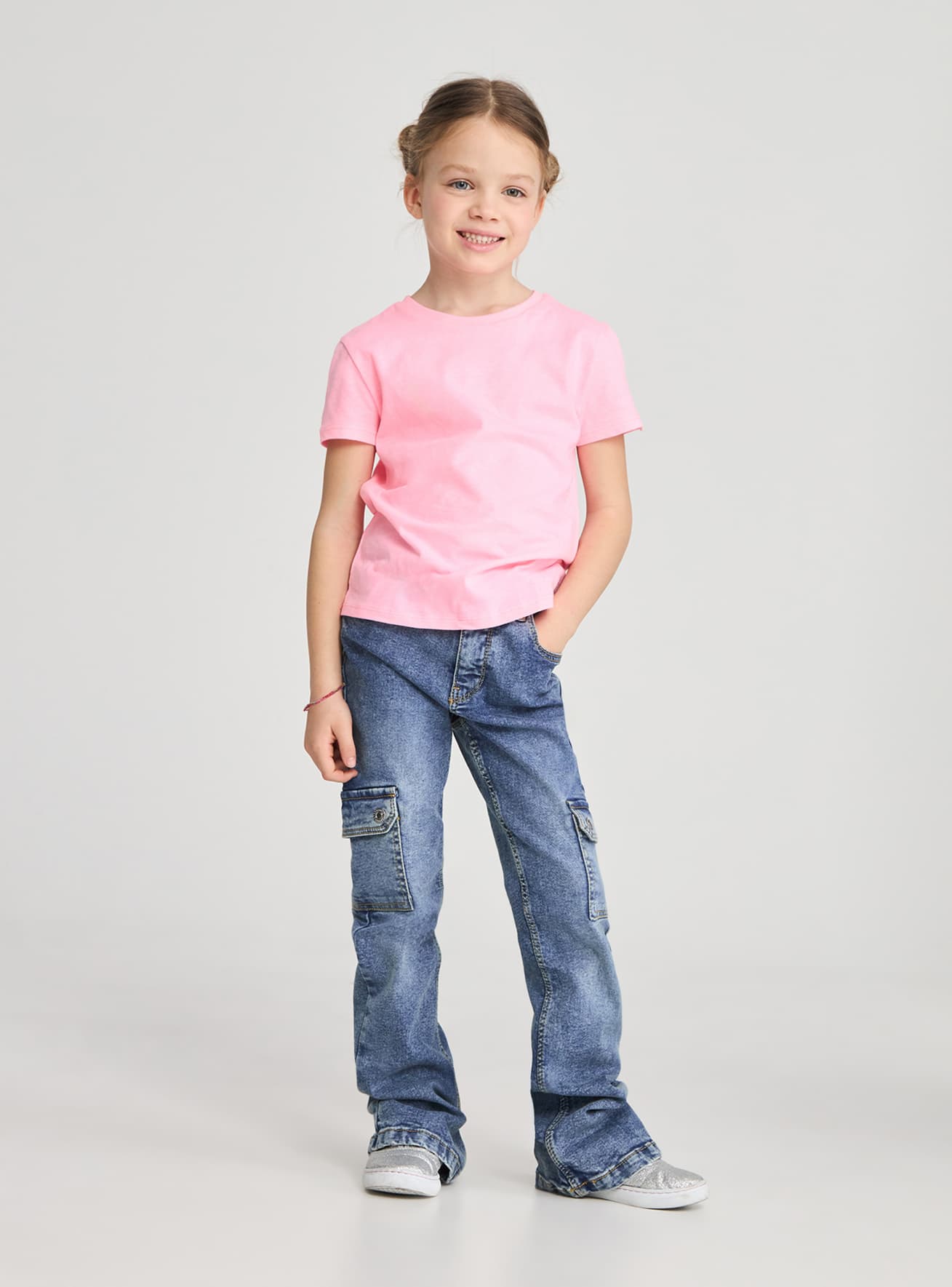 Jeans a zampa cargo