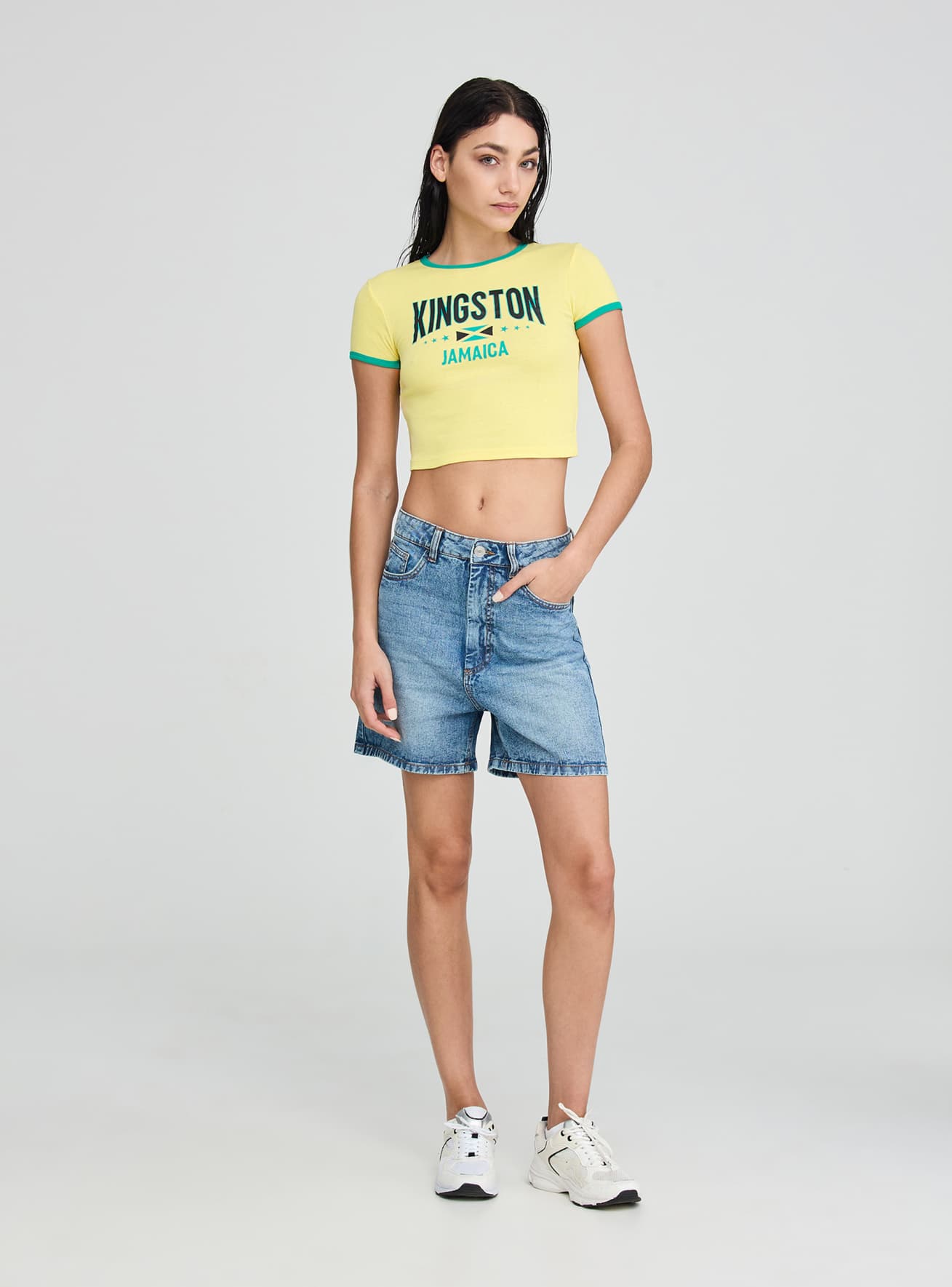 Short pants jeans Woman Terranova