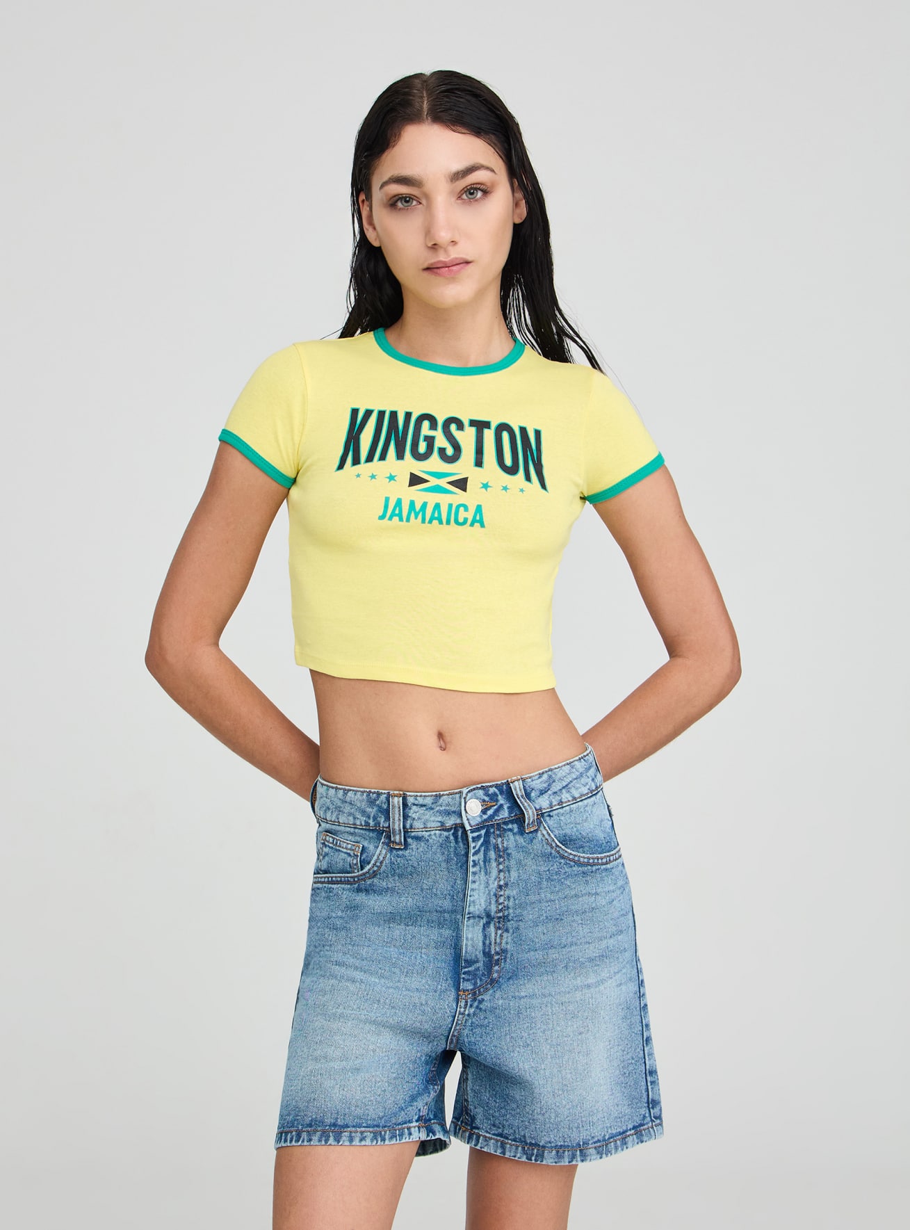 Short pants jeans Woman Terranova