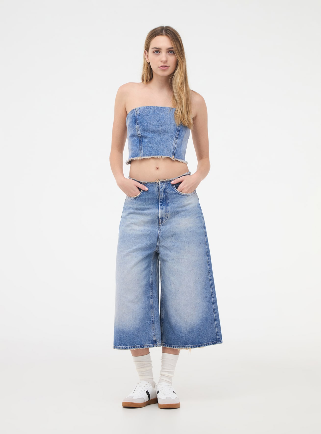 Pantalone Jeans Lungo Damen Terranova