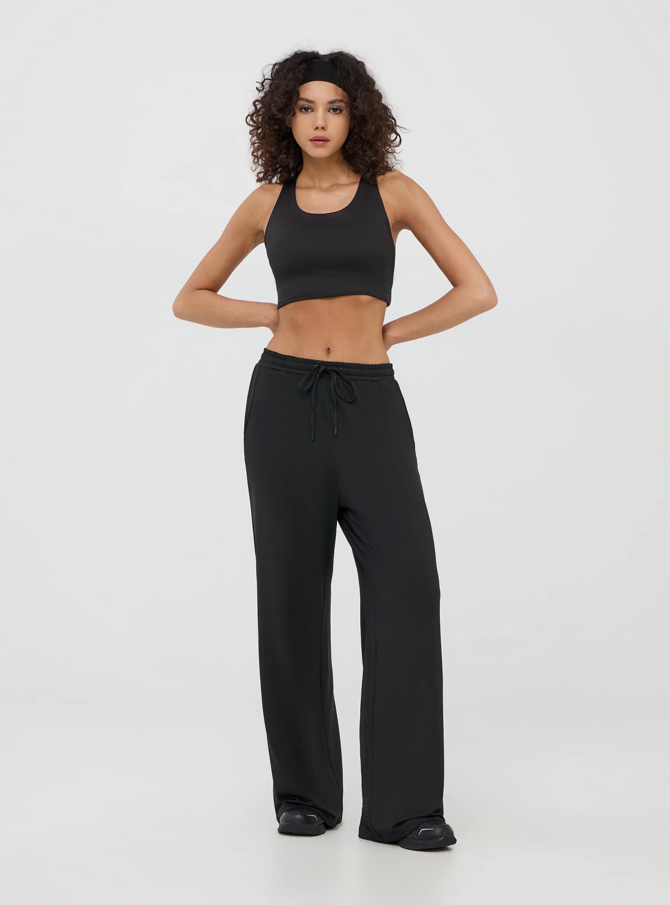 Wide leg gym trousers on sale