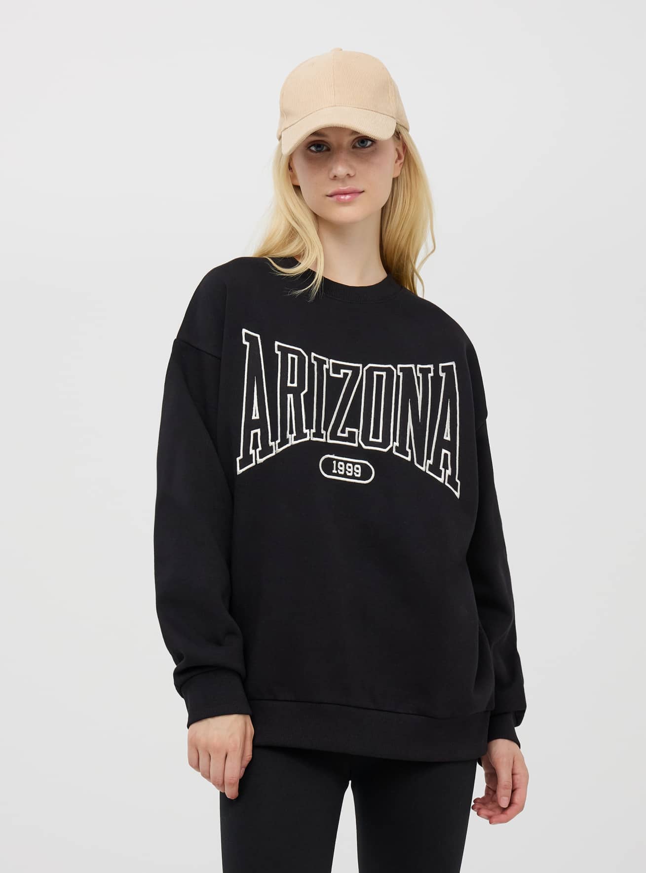 Black oversized sweatshirt womens new arrivals