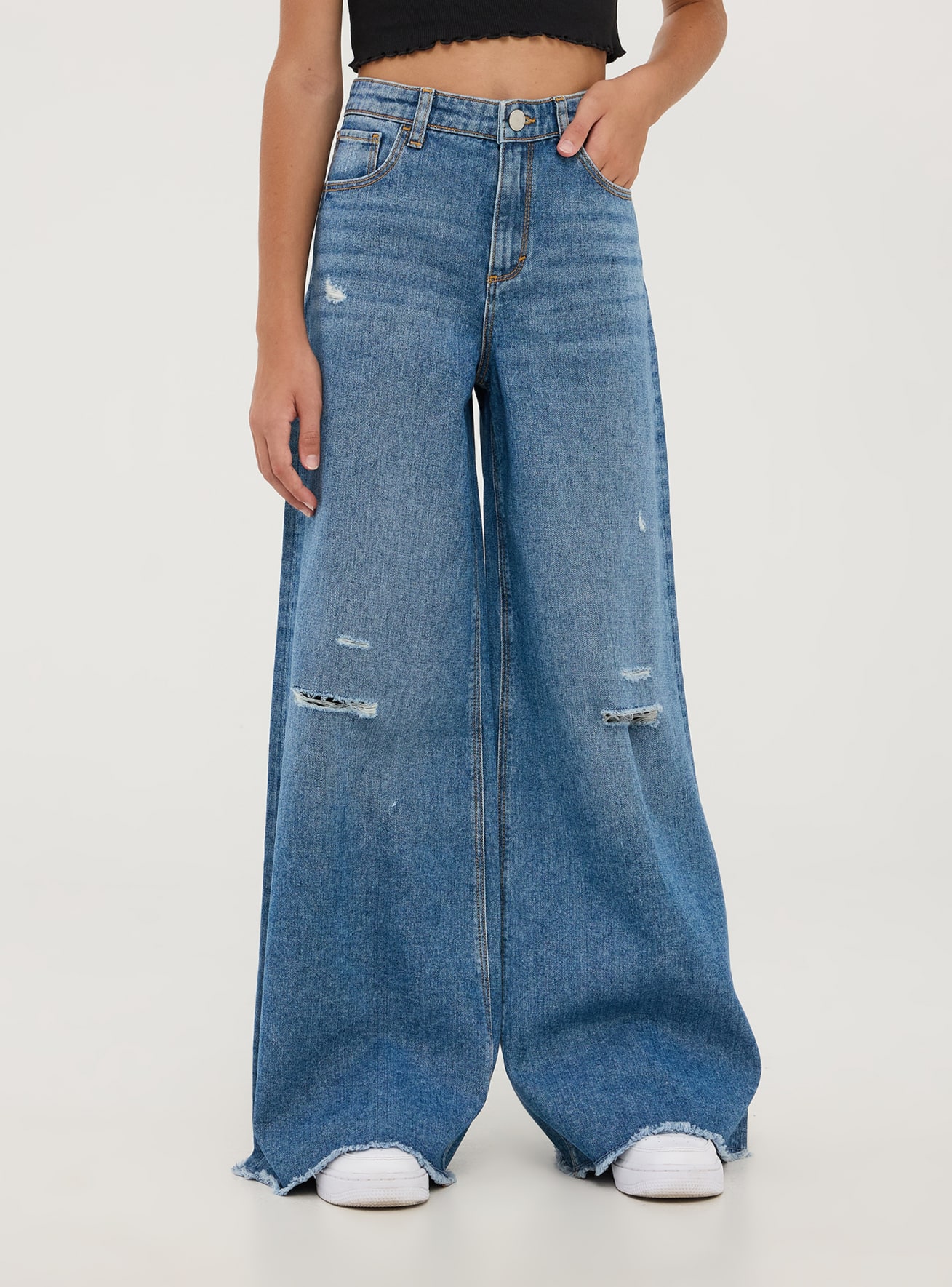 Jeans wide leg terranova deals
