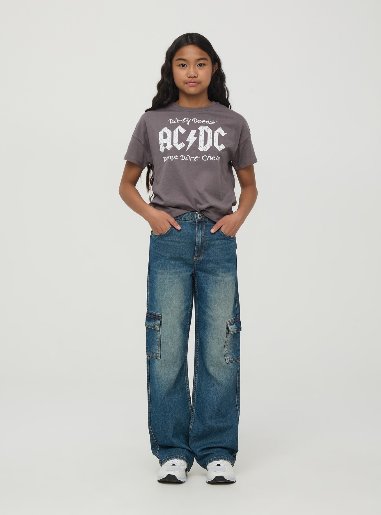 Wide leg girls pants cheap