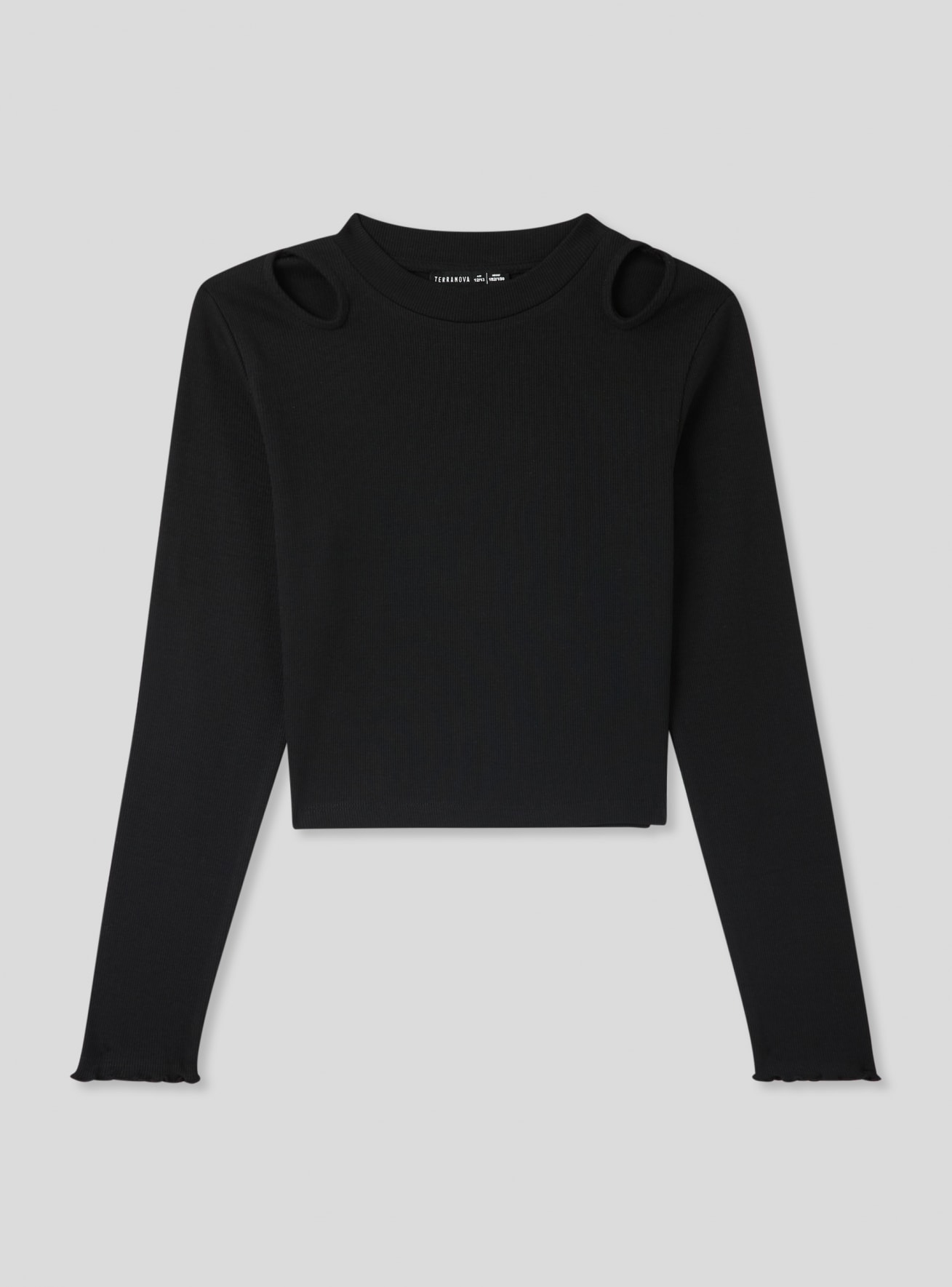 Maglia crop con dettagli cut-out