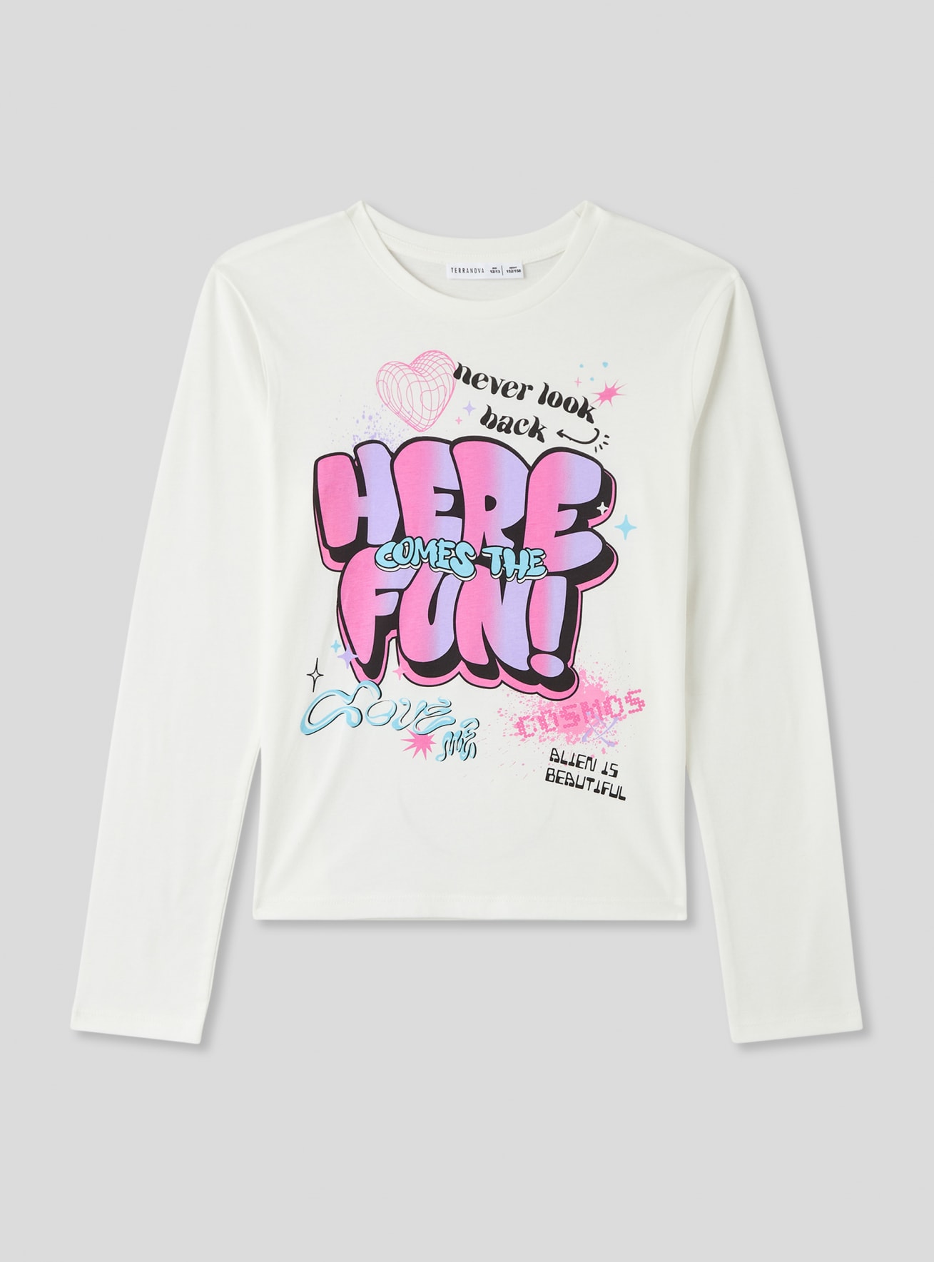 T-shirt con stampa graffiti