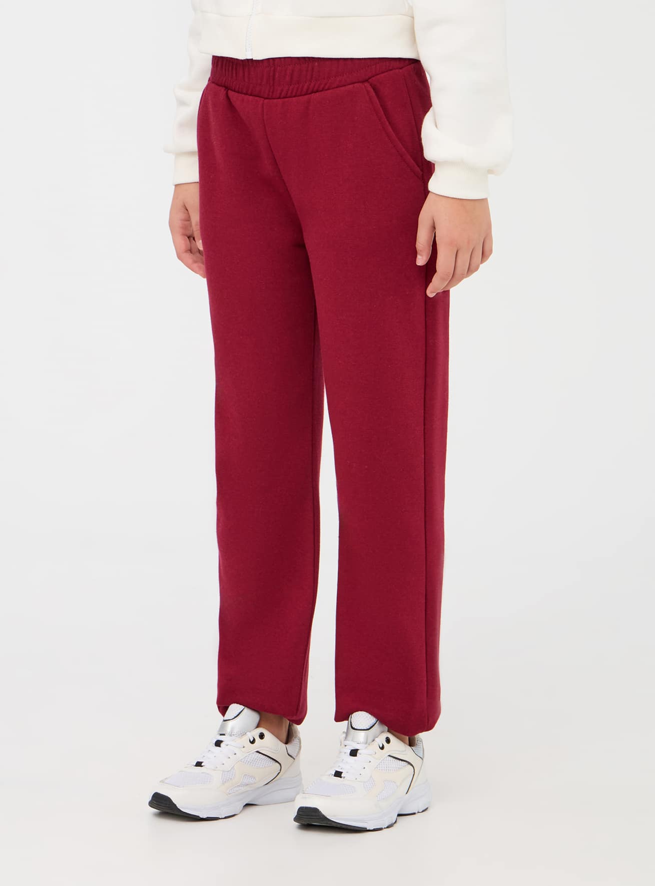 Bordeaux Tracksuit bottoms in heavy fabric Buy Online Terranova