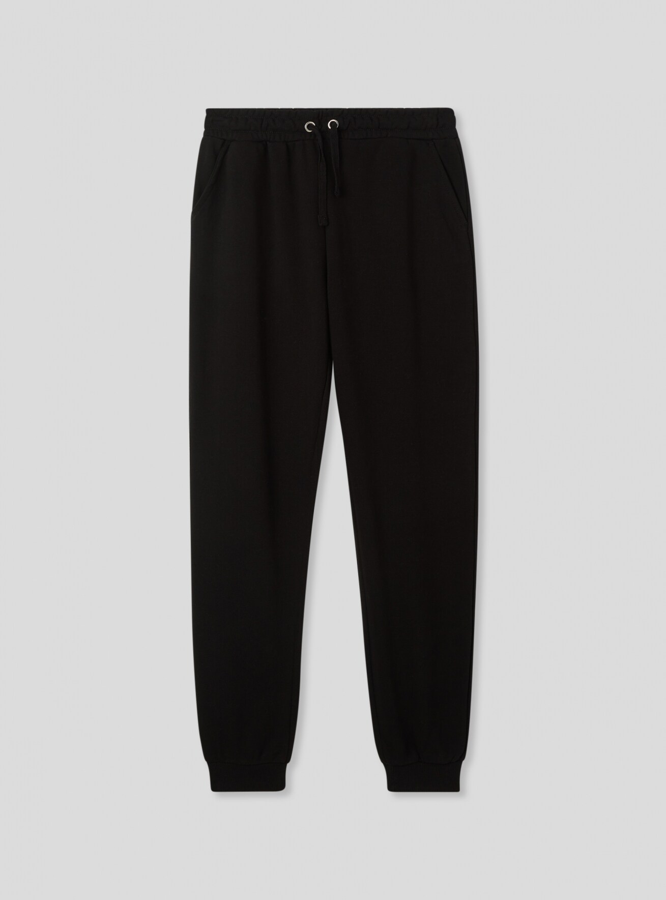 Black Plain lightweight jogging bottoms Buy Online Terranova