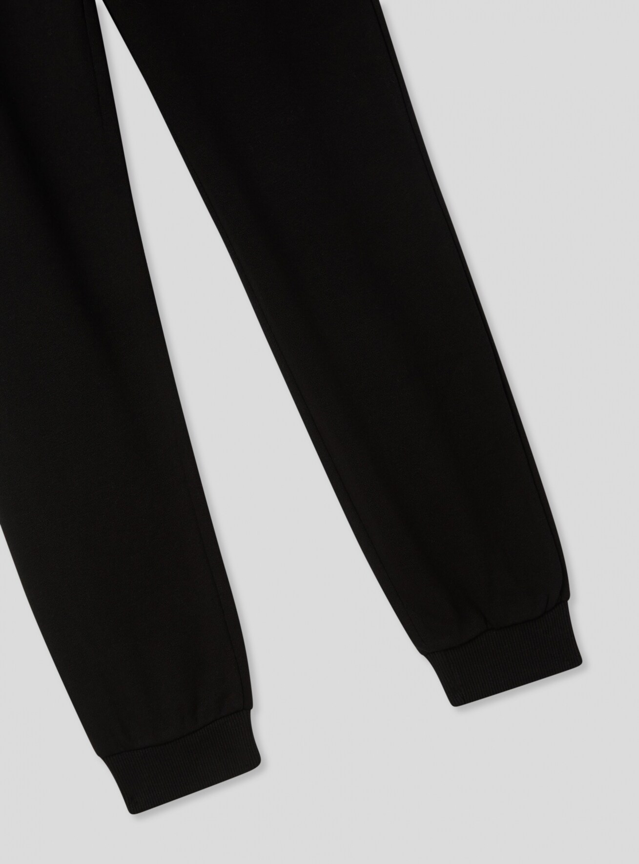 Girls plain black jogging bottoms deals