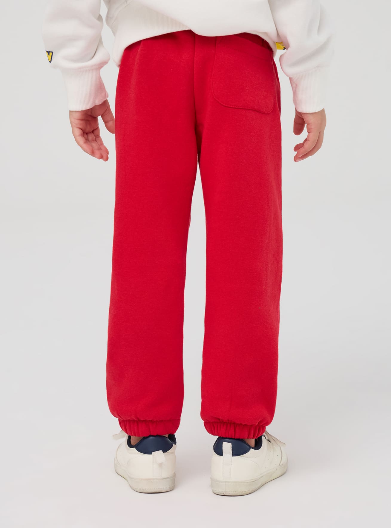 Red bright Heavy sweatpants with drawstring Buy Online Terranova