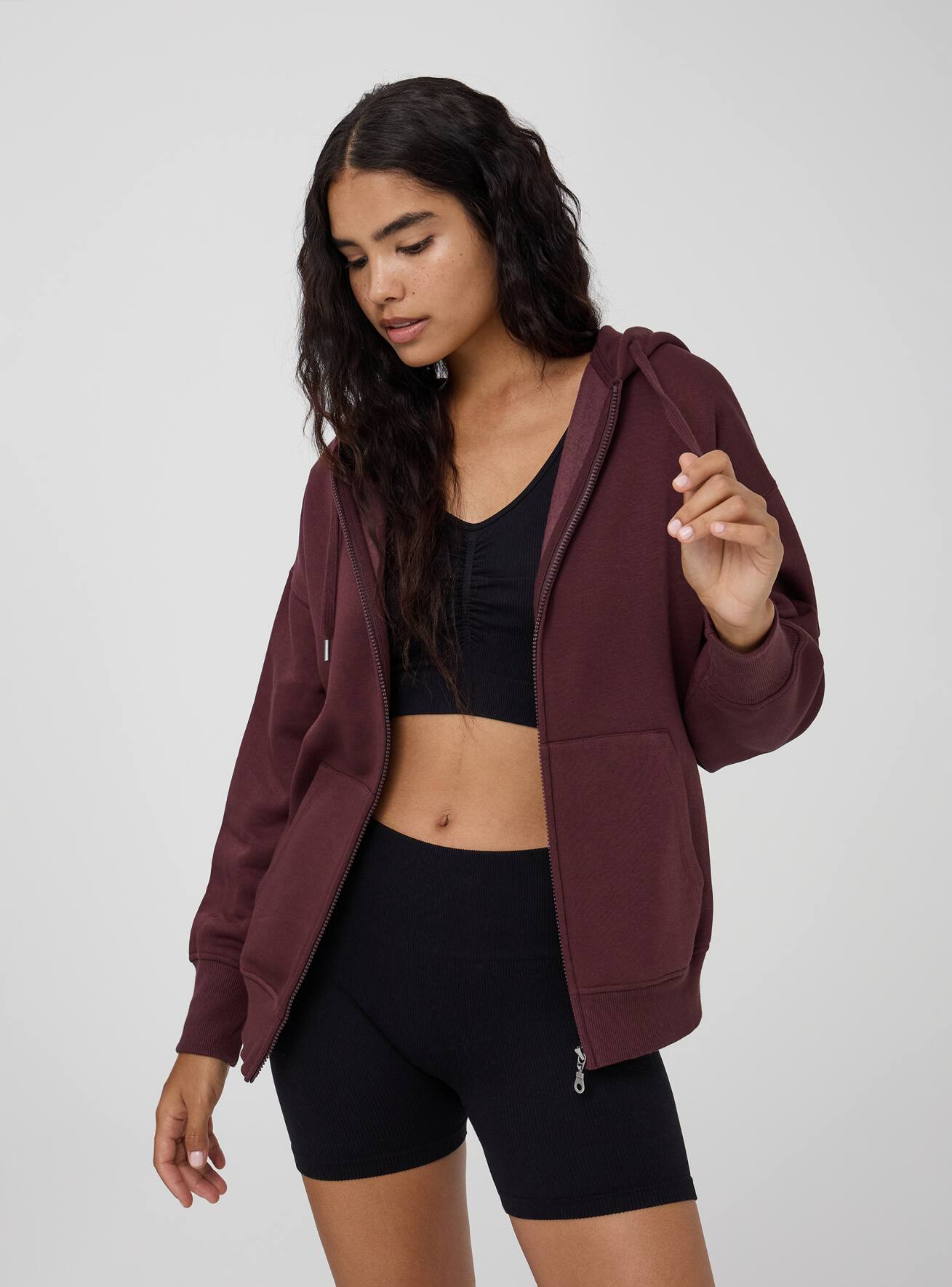 Felpa bordeaux donna sales