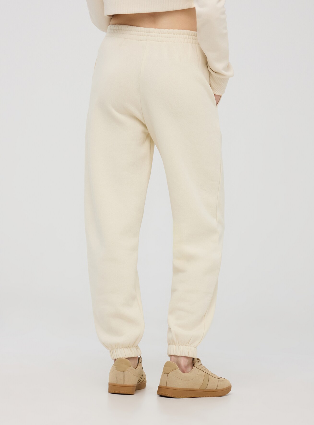 High waisted white sweatpants new arrivals