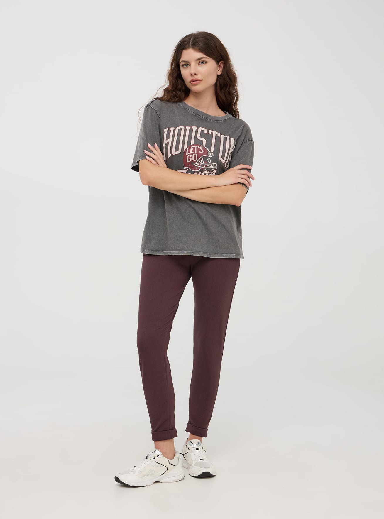Dark bordeaux Lightweight skinny joggers Buy Online Terranova