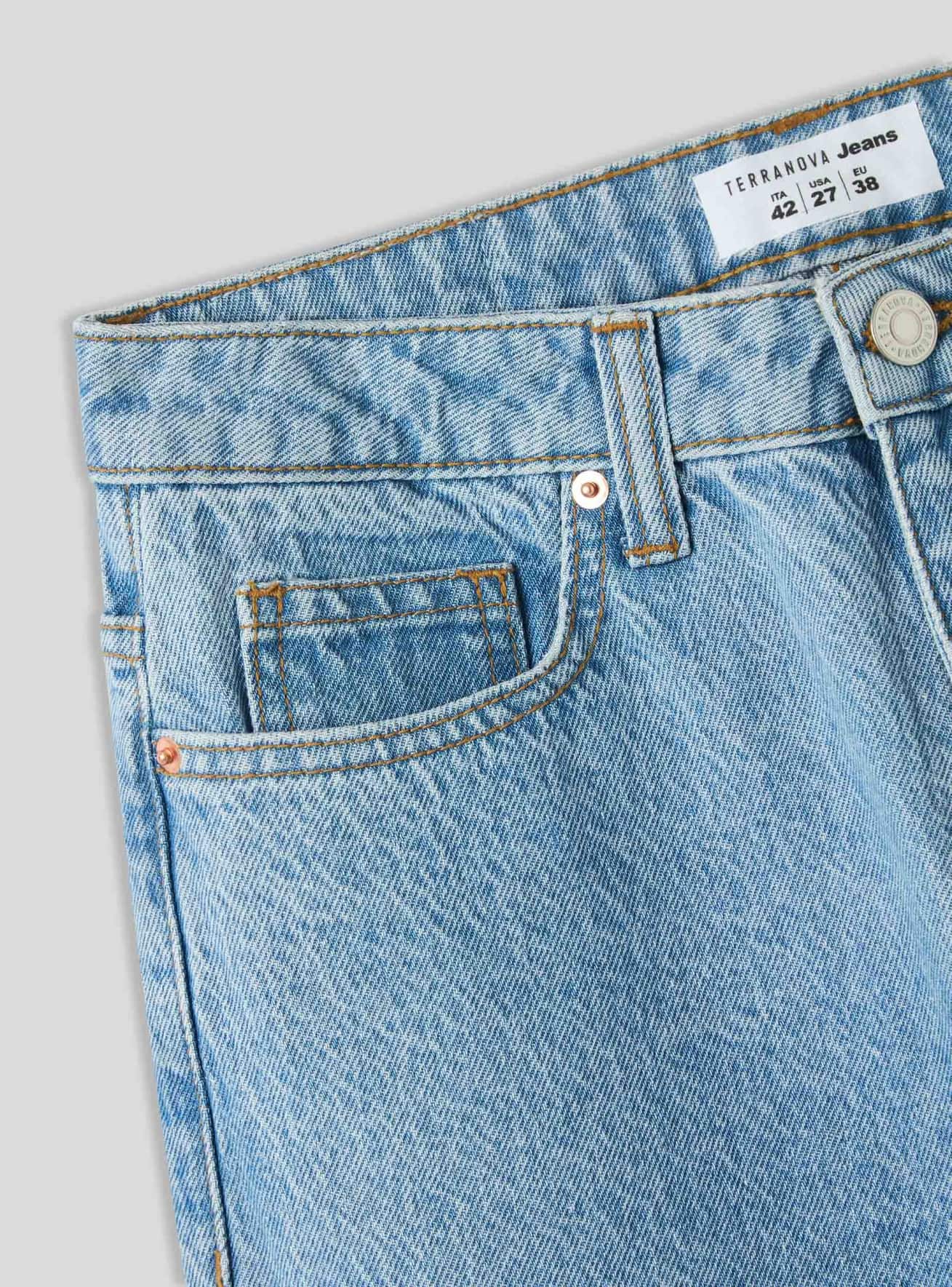 Pantalone Jeans Lungo Damen Terranova