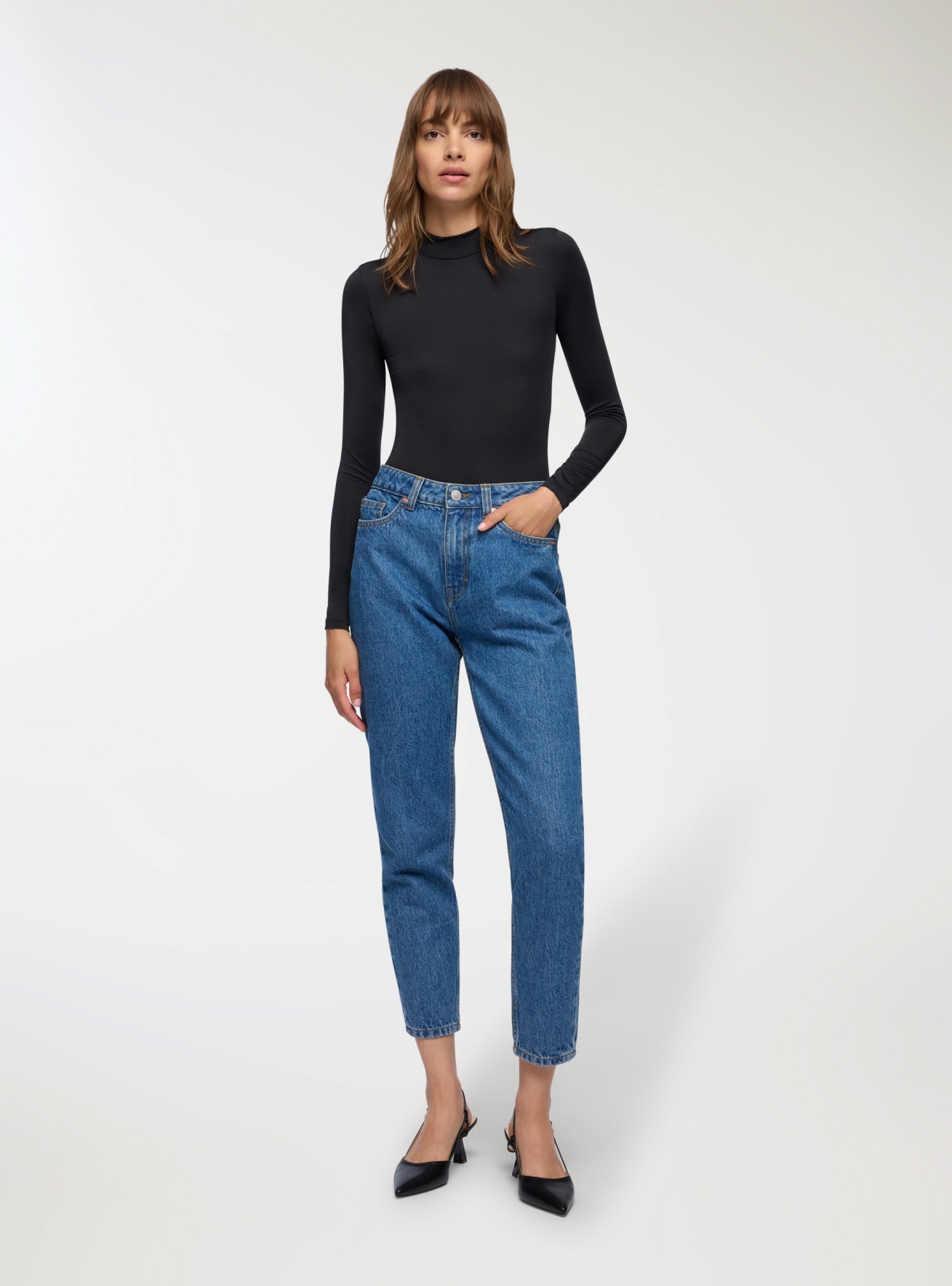 Pantalone Jeans Lungo Donna Terranova