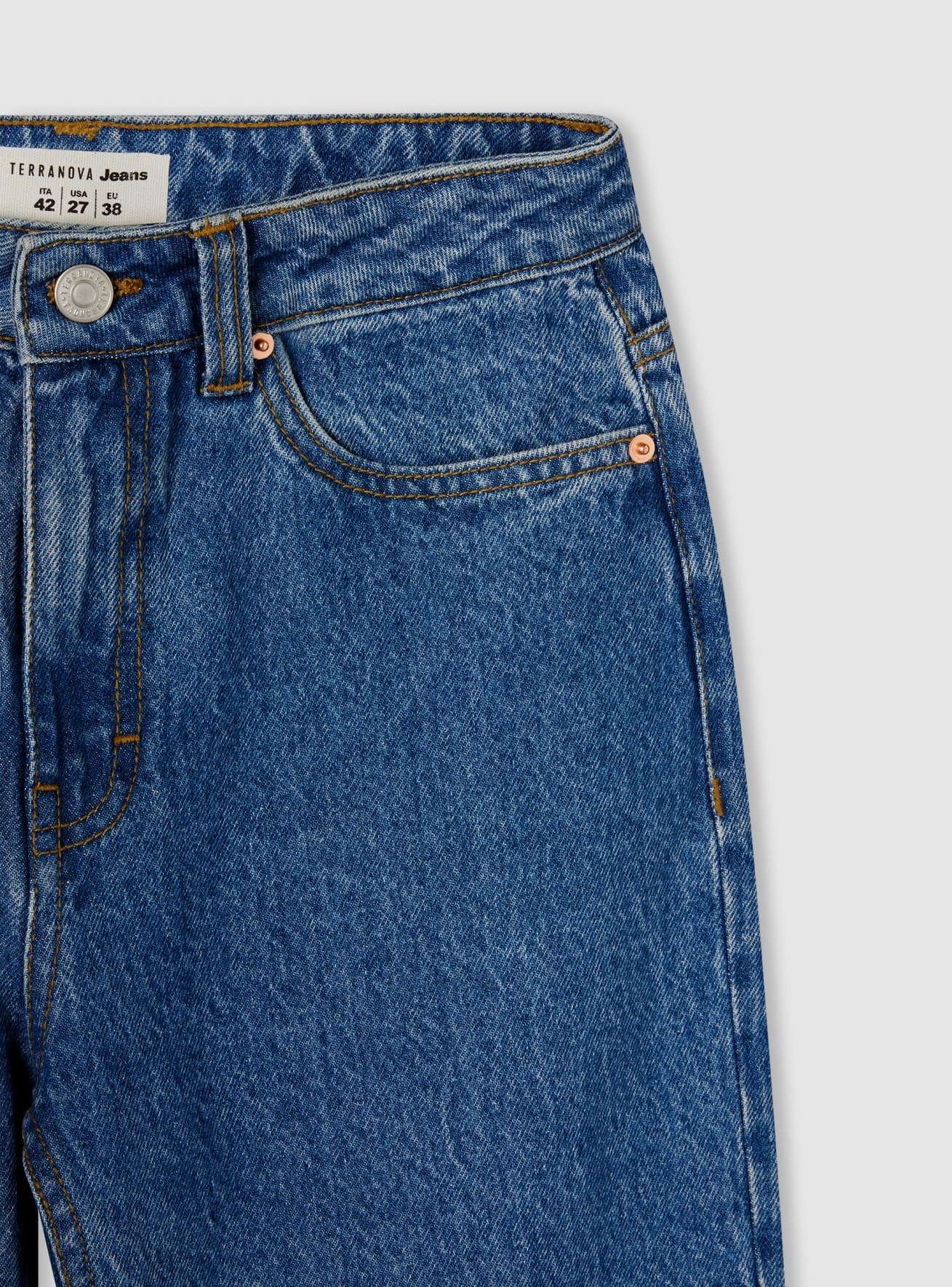 Pantalone Jeans Lungo Donna Terranova