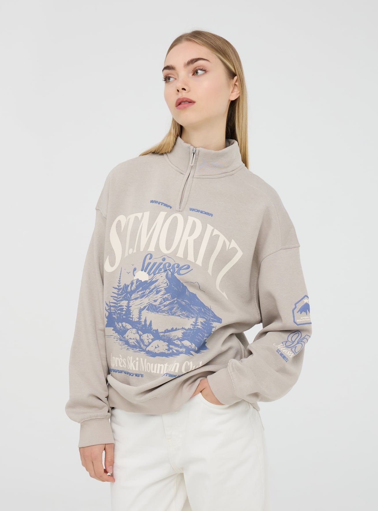 Women's mountain sweatshirt half zip store