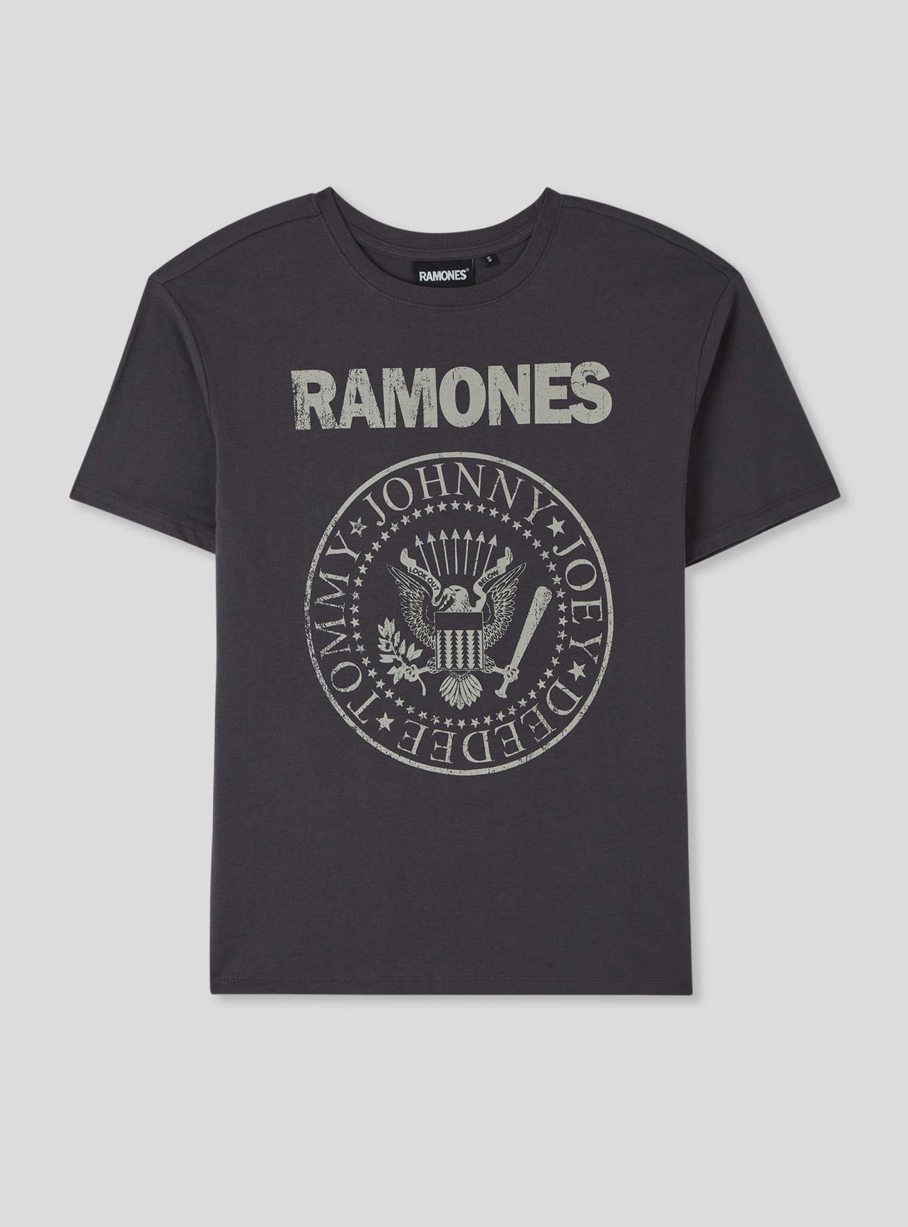T Shirt mit Ramones Print anthrazit Terranova