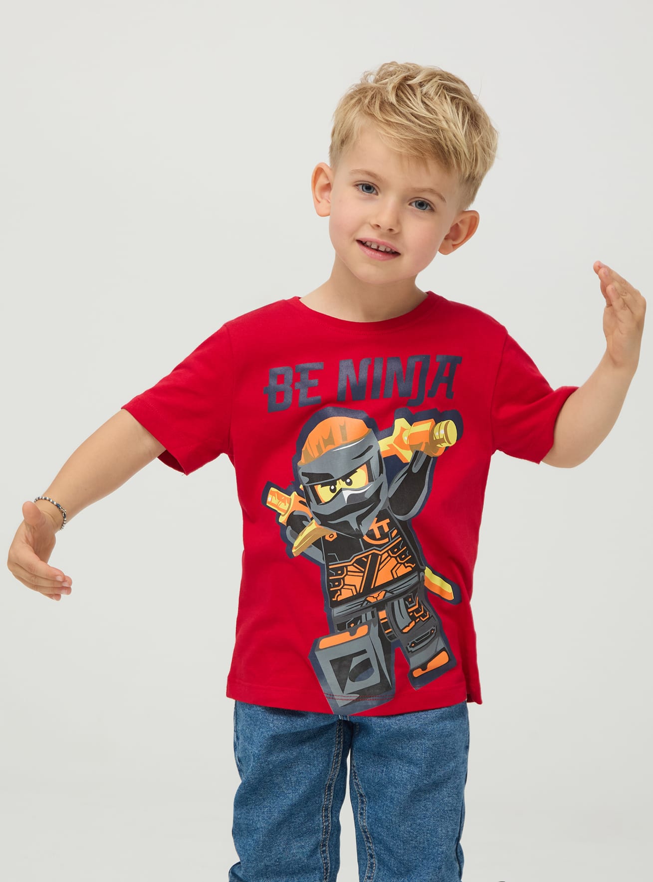 T shirt con stampa Lego Ninjago rosso vivo Terranova