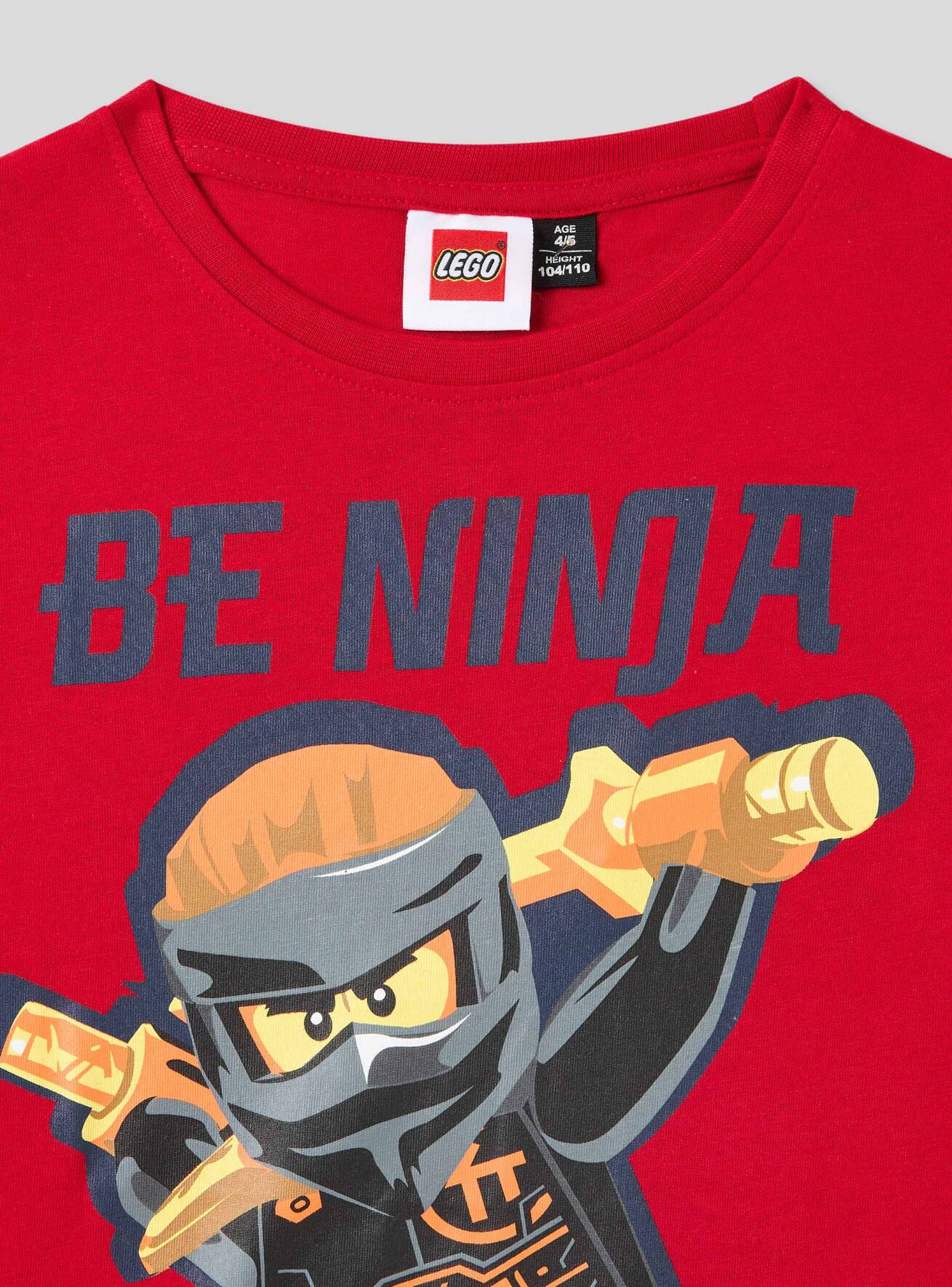 Red bright Lego Ninjago printed T shirt Buy Online Terranova