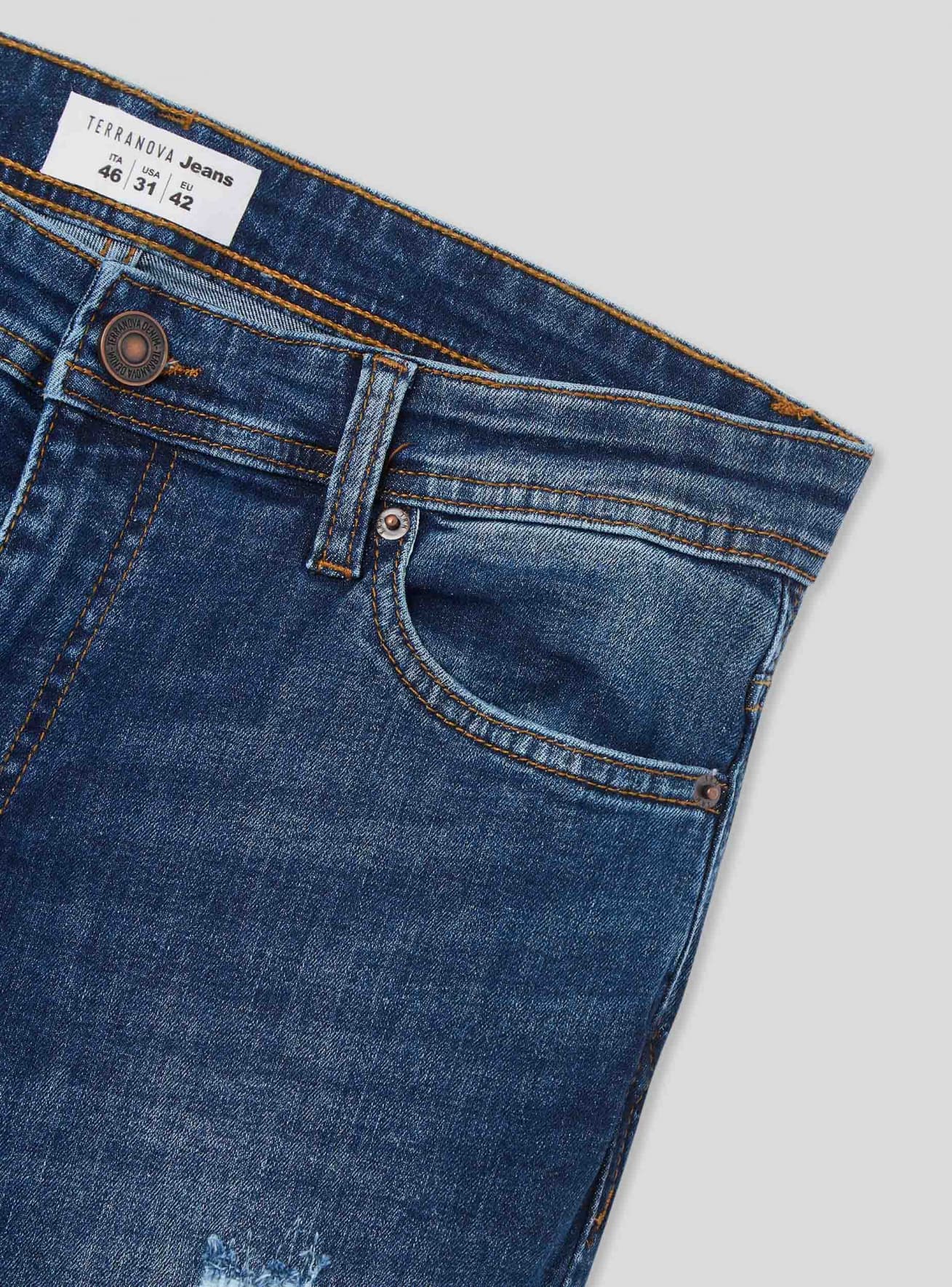 Pantalone Jeans Lungo Pánské Terranova