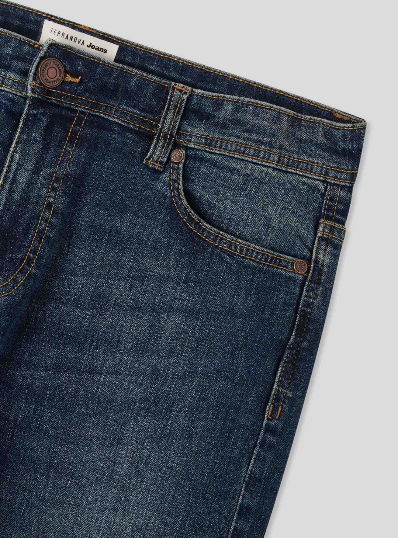 Pantalone Jeans Lungo Herren Terranova