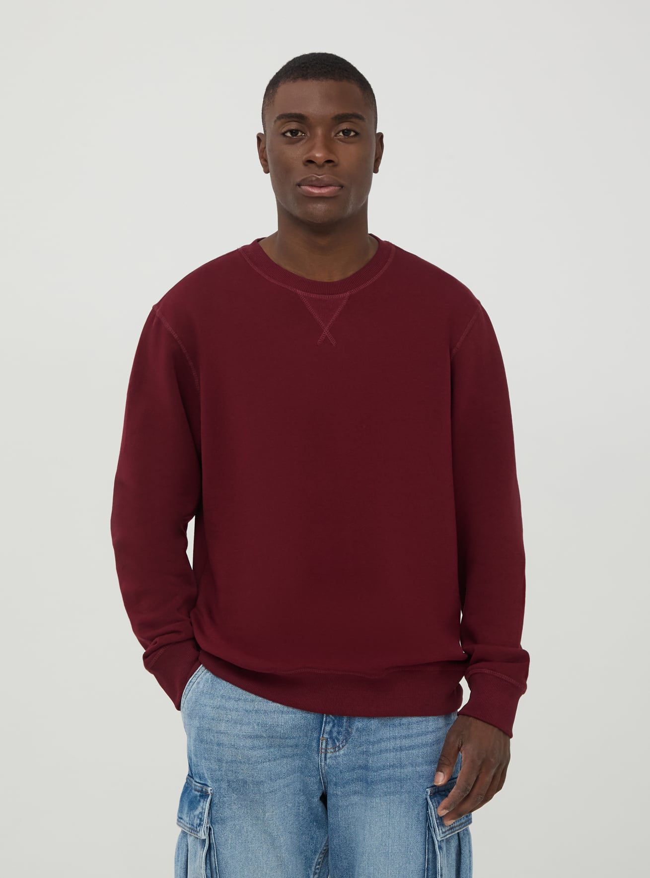 Bordeaux Basic sweatshirt Buy Online Terranova